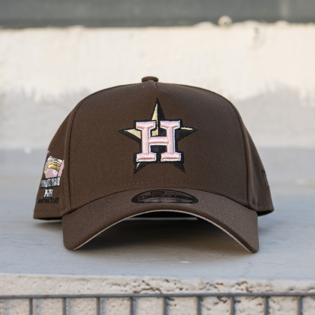 Gorra Houston Astros Mlb Walnut Gray UV / New Era 9Forty A-frame + pin 📌