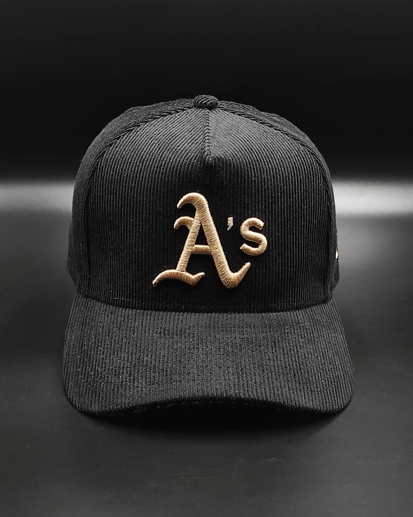 Gorra snapback New Era Okland Athletics "Corduroy Black" 9 Forty A-FRAME