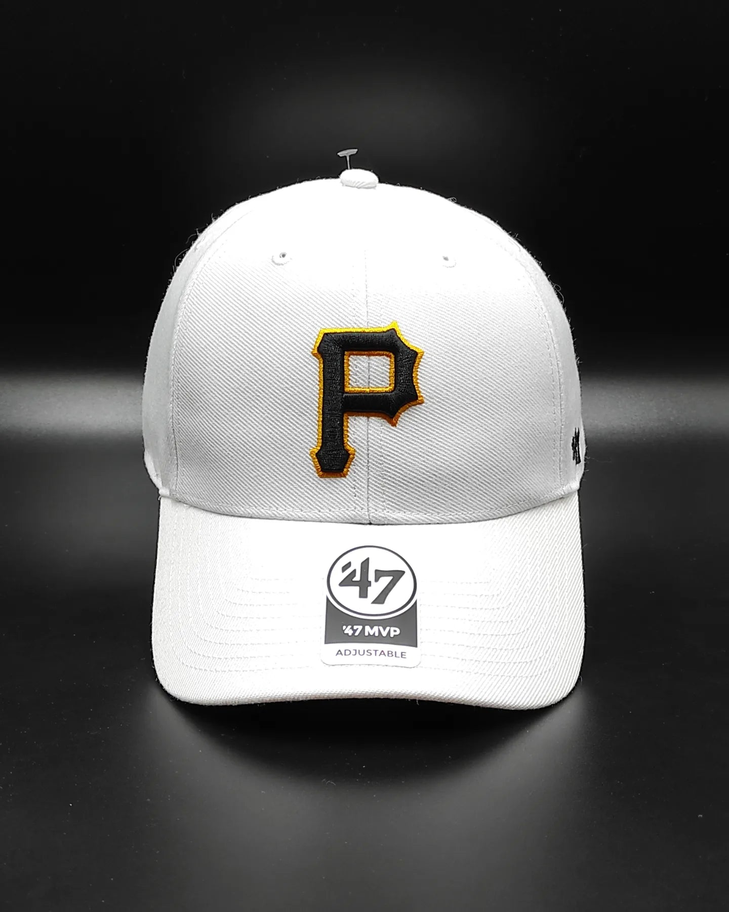 Gorra 47brand Pittsburgh Pirates Classic blanca con tira ajustable