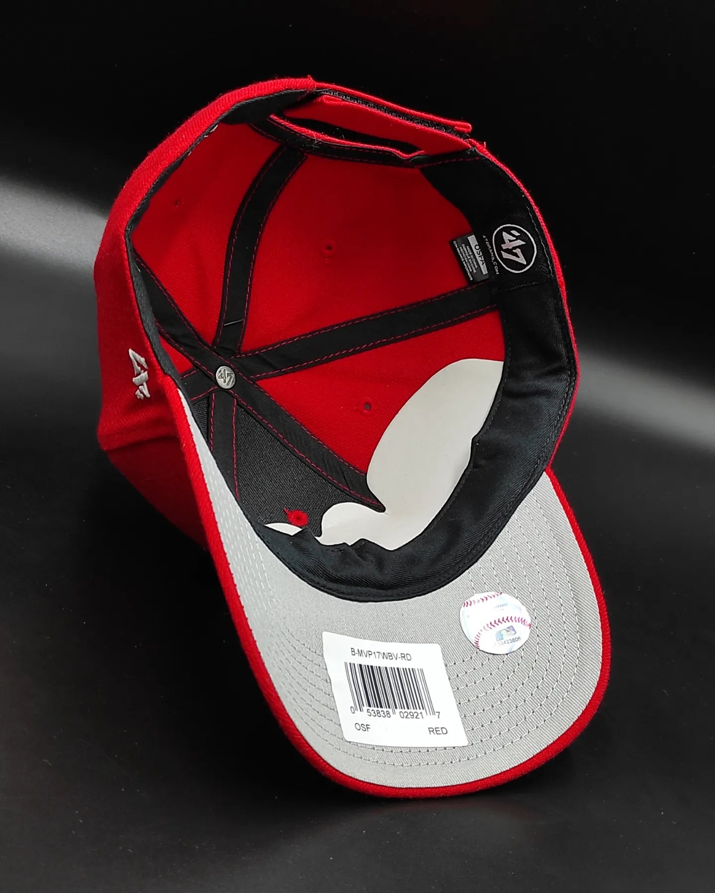 47brand New York Yankees clásica color Rojo strapback