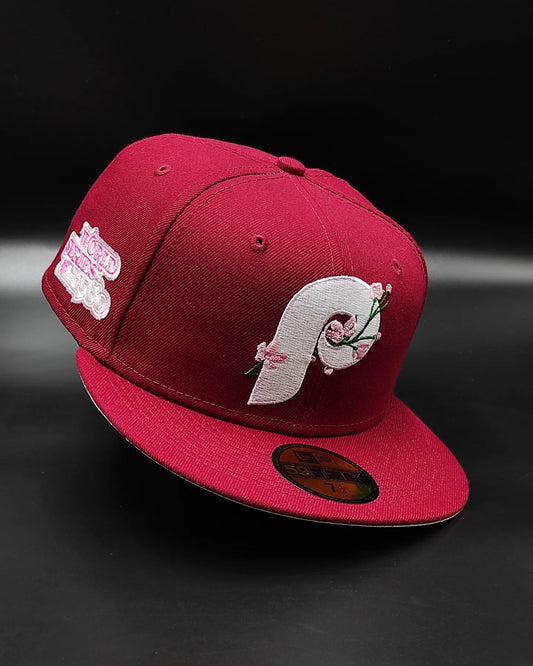 New Era Philadelphia Phillies 1980 World Series Bloom Rosa - Gorra ajustada 59FIFTY