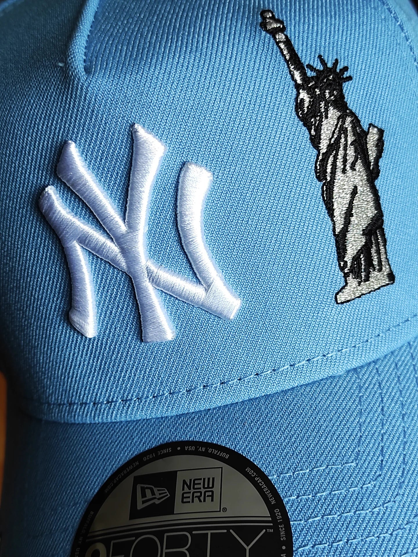 New Era New York Yankees world series sky 9forty A-Frame Snapback