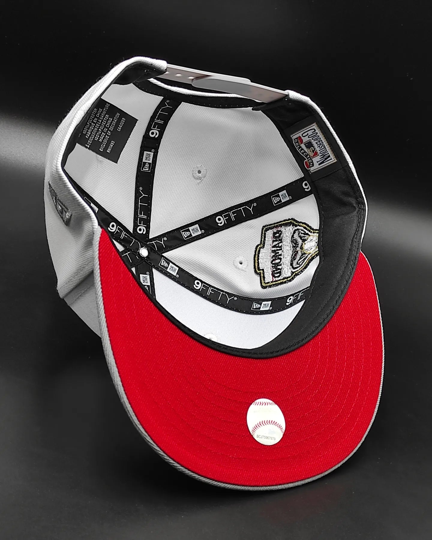 New Era Arizona Diamondbacks 1998 New Era 9Fifty Snapback blanco, rojo, plomo