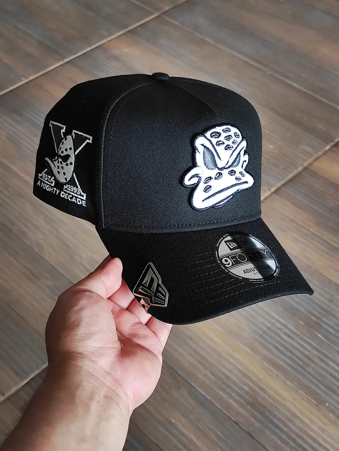 New Era Anaheim Ducks 10th Anniversary Black Prime Edition 9Forty A Frame Snapback Hat