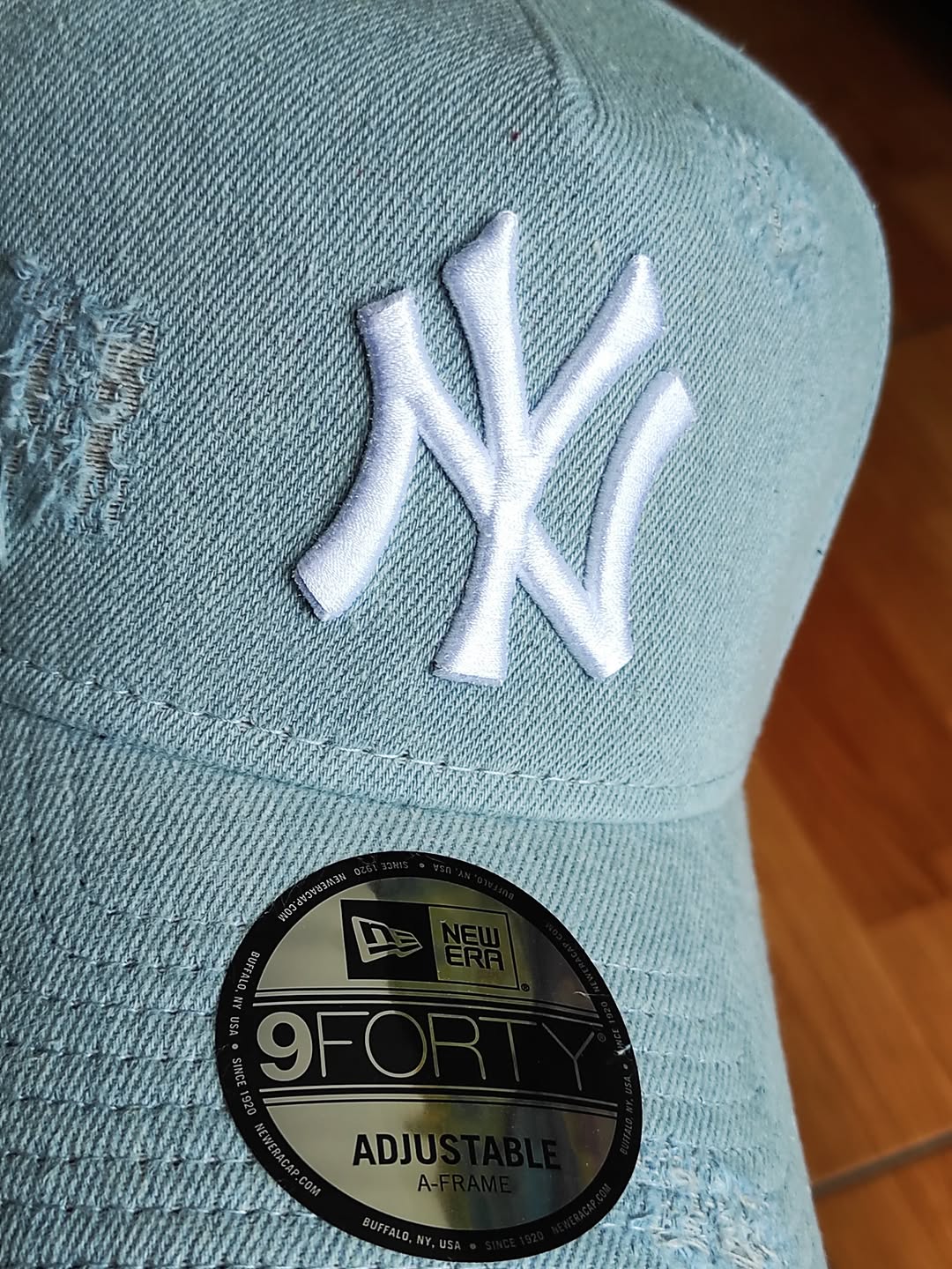 Gorra New Era New York Yankees World Series de denim 9FORTY A-FRAME