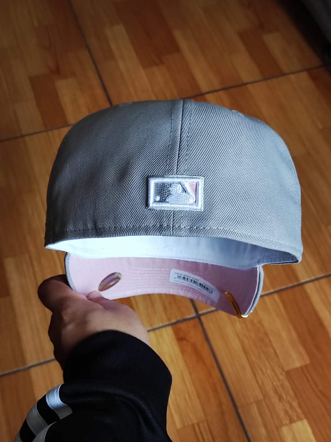 New era New York Yankees Serie Mundial gris/rosa 59FIFTY