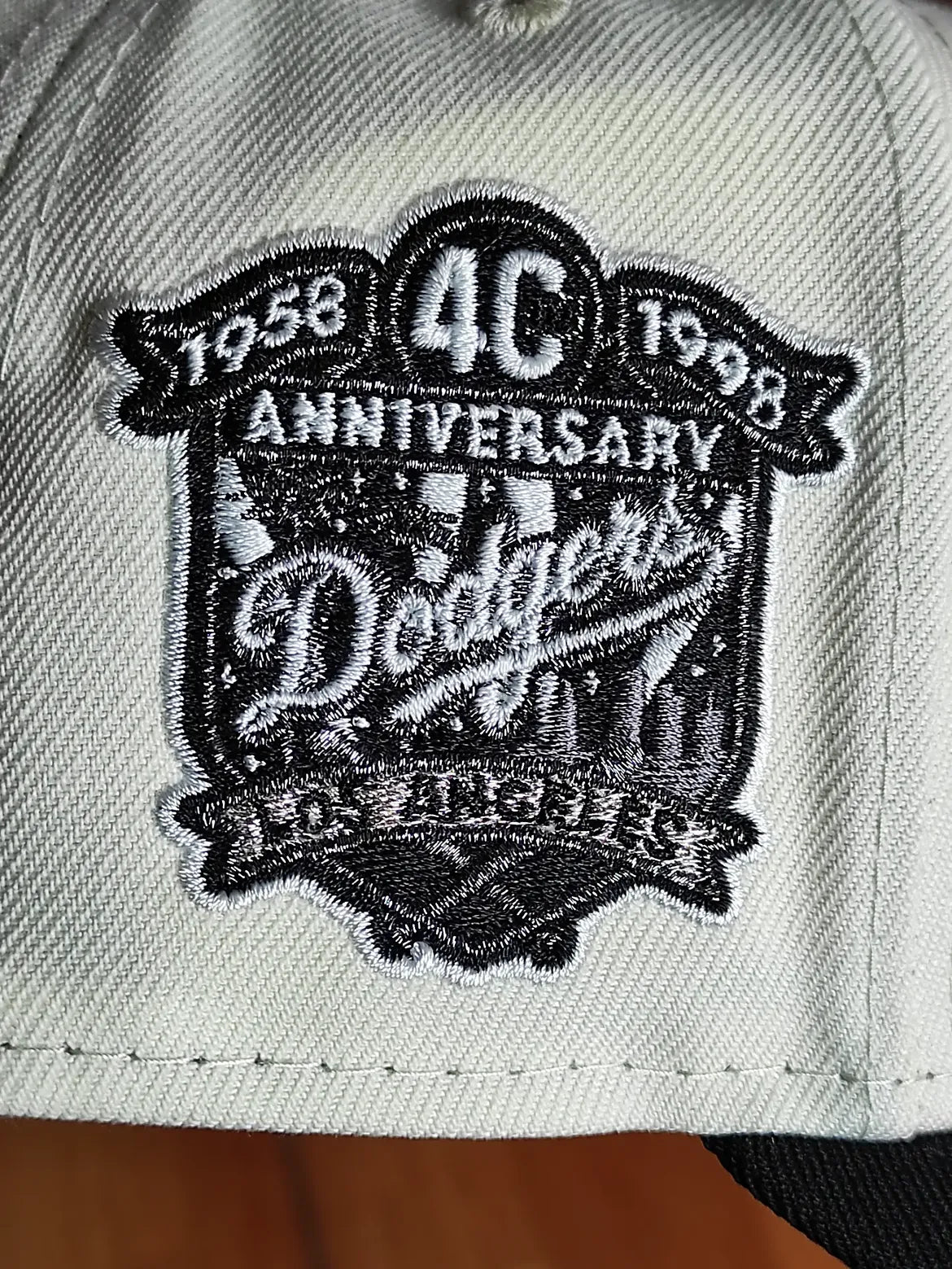 New Era Los Angeles Dodgers 40th Anniversary Angel Chrome Two Tone Edition 9Fifty A Frame Snapback Hat