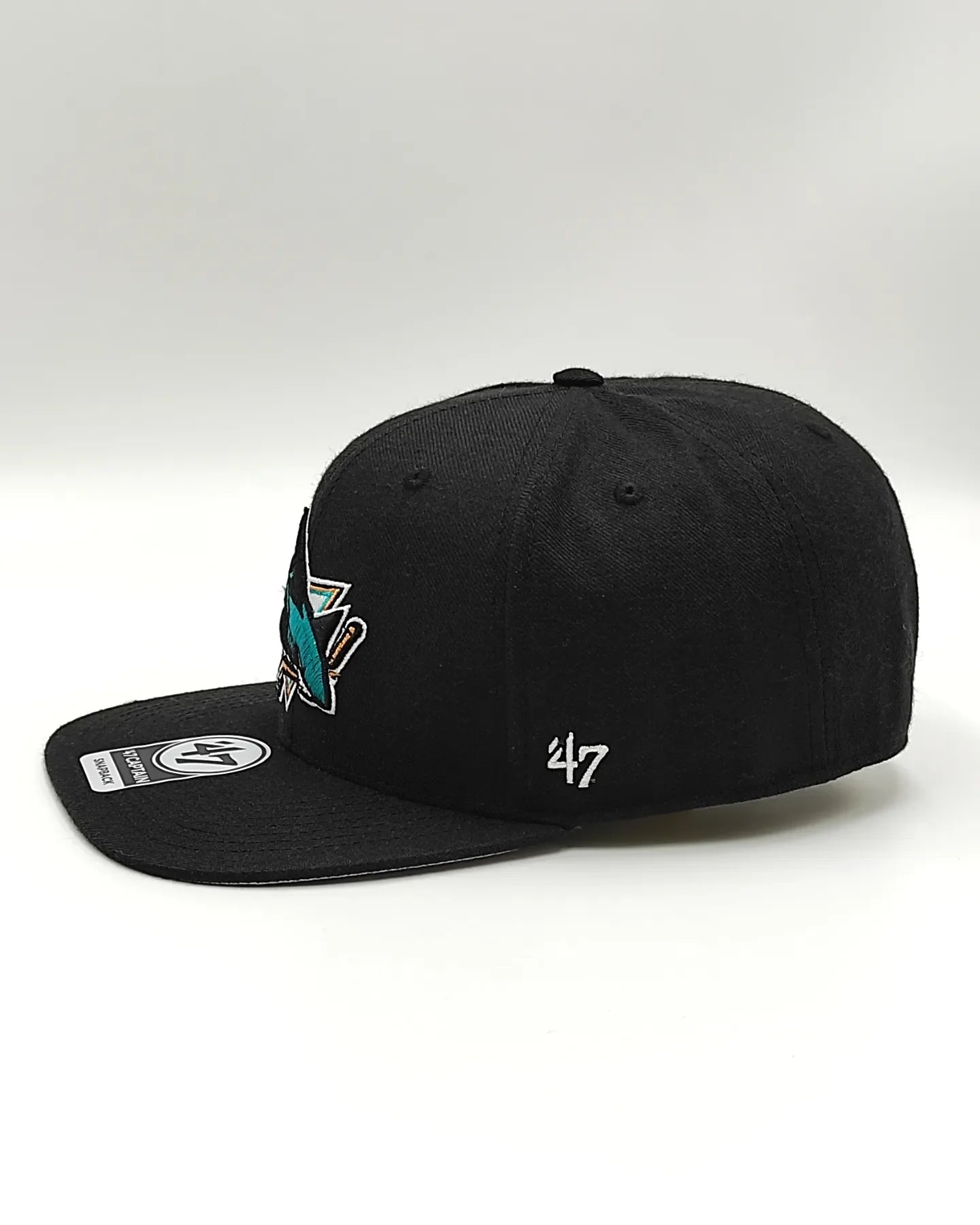 Gorra ajustable 47brand San Jose Sharks Captain negra