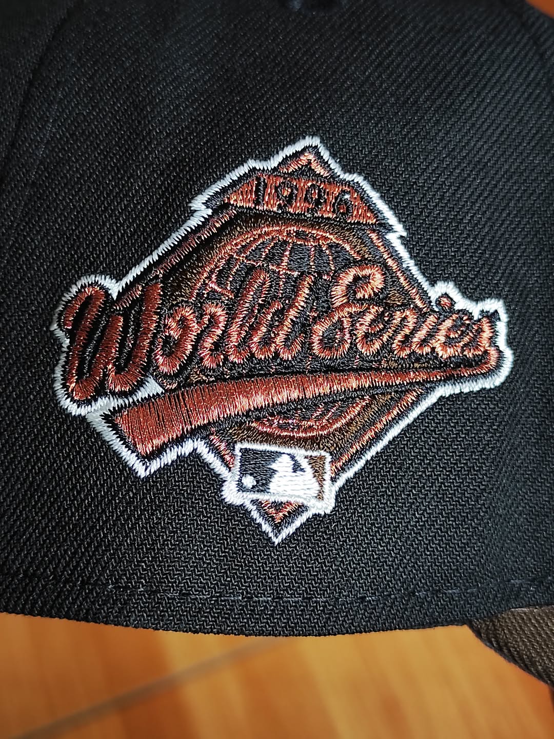 New Era New York Yankees Serie Mundial Negra Marrón 9FORTY A-FRAME Snapback