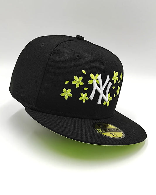 New Era New York Yankees gorra ajustada 59fifty amarilla con diseño de flor