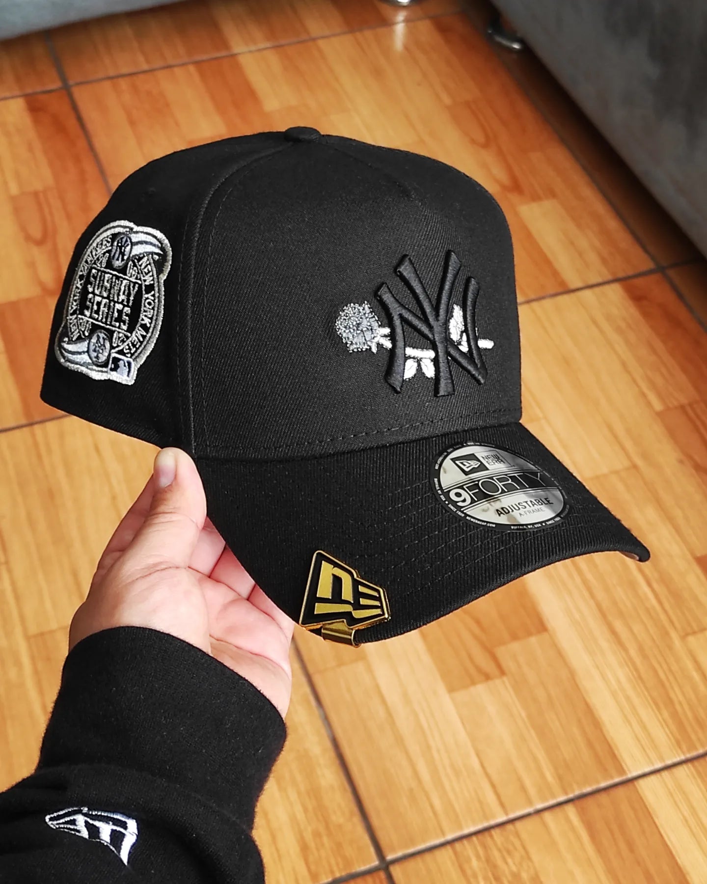 New Era Gorra Negra New York Yankees Rose Subway Series 2000 9Forty A Frame Snapback