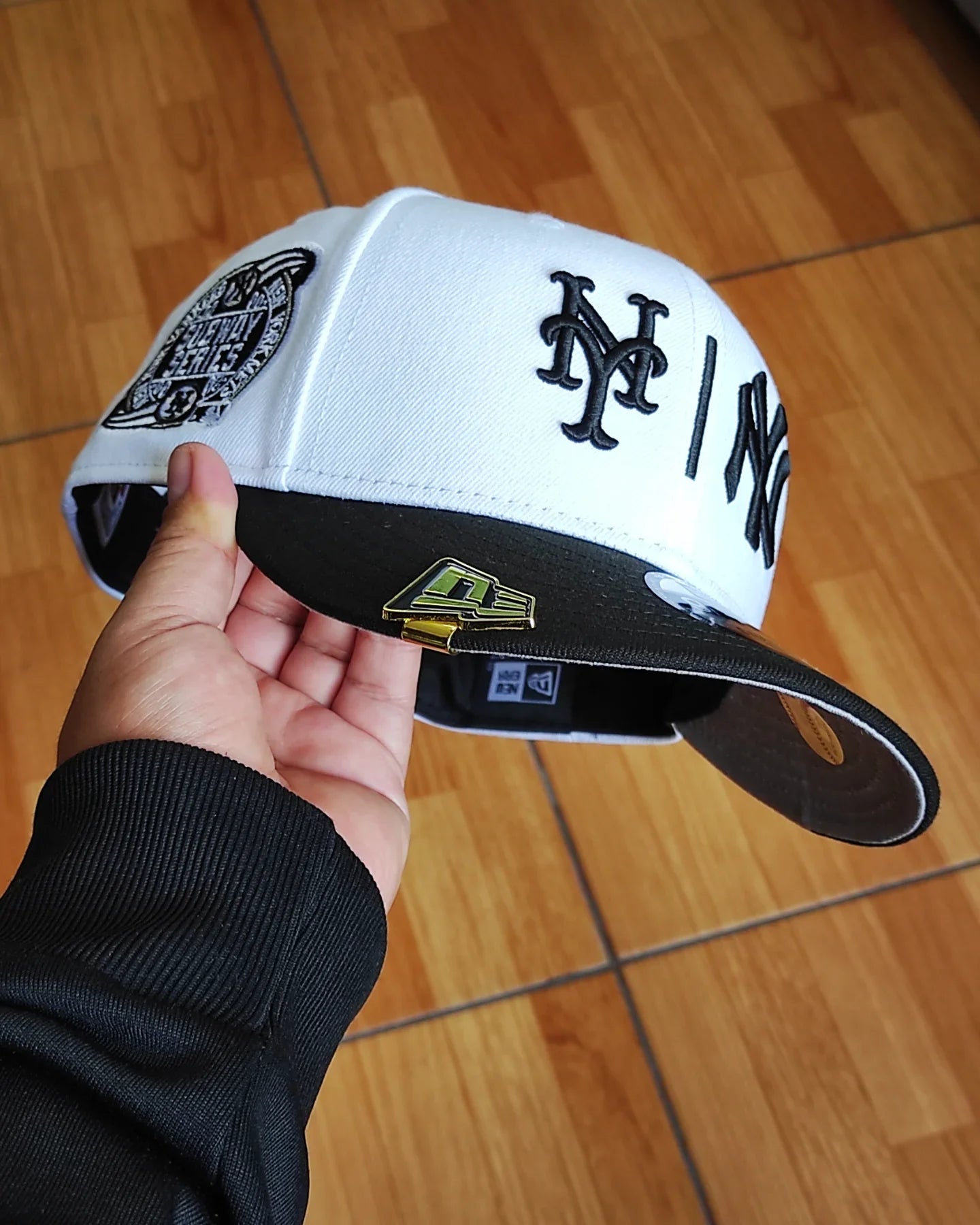 Gorra New Era New York Yankees vs Mets Subway Series negra y blanca 9FIFTY con cierre ajustable