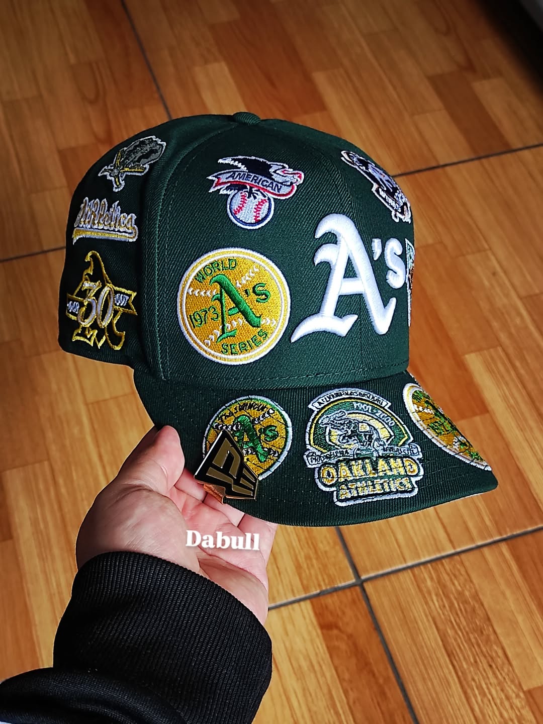 Gorra New Era 59FIFTY Fitted de los Oakland Athletics estampada