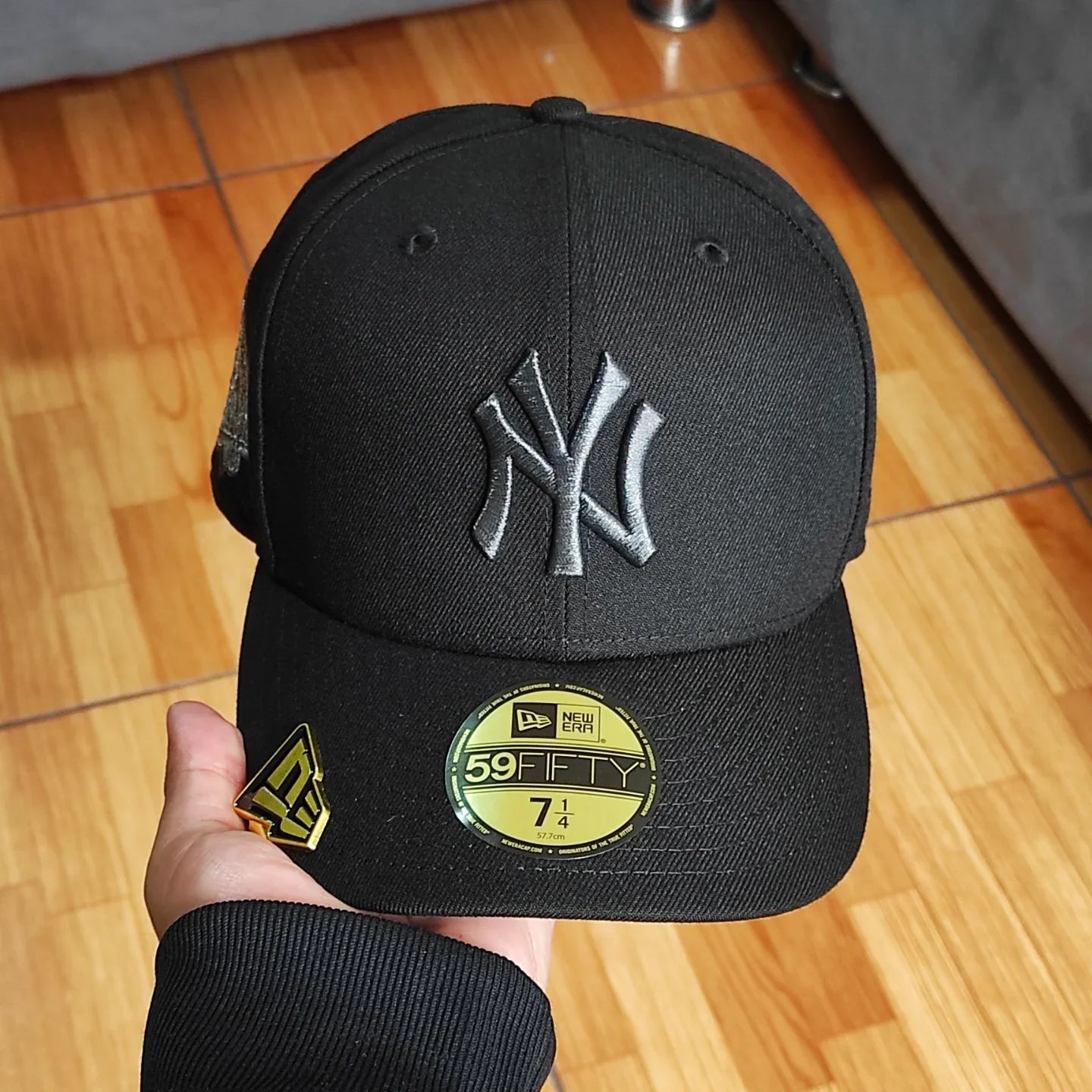 Gorra ajustada New Era New York Yankees World Series 1999 Liquid Titanium Edition 59Fifty