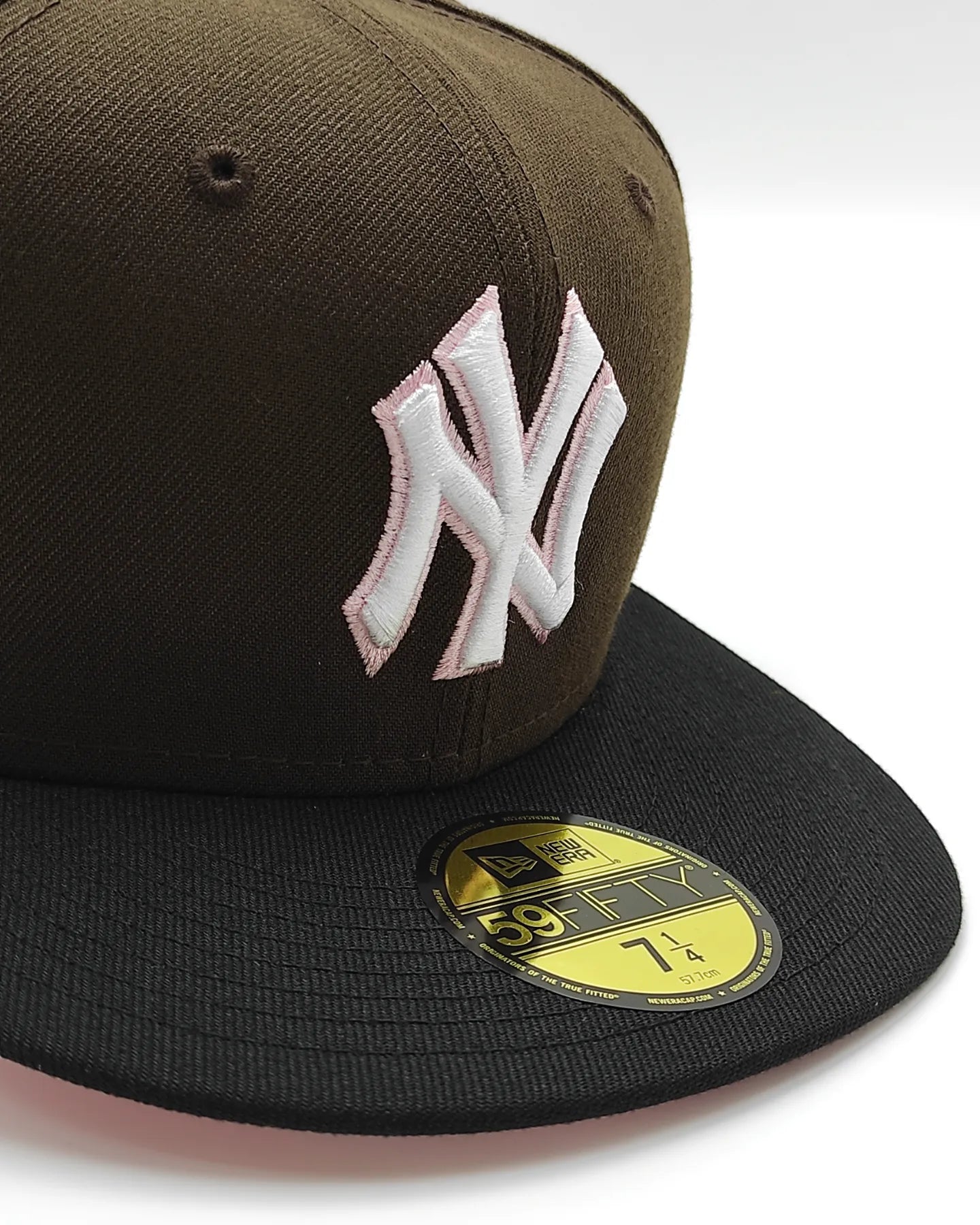 Gorra ajustada 59fifty New Era New York Yankees, edición bicolor marrón, temporada inaugural 2009