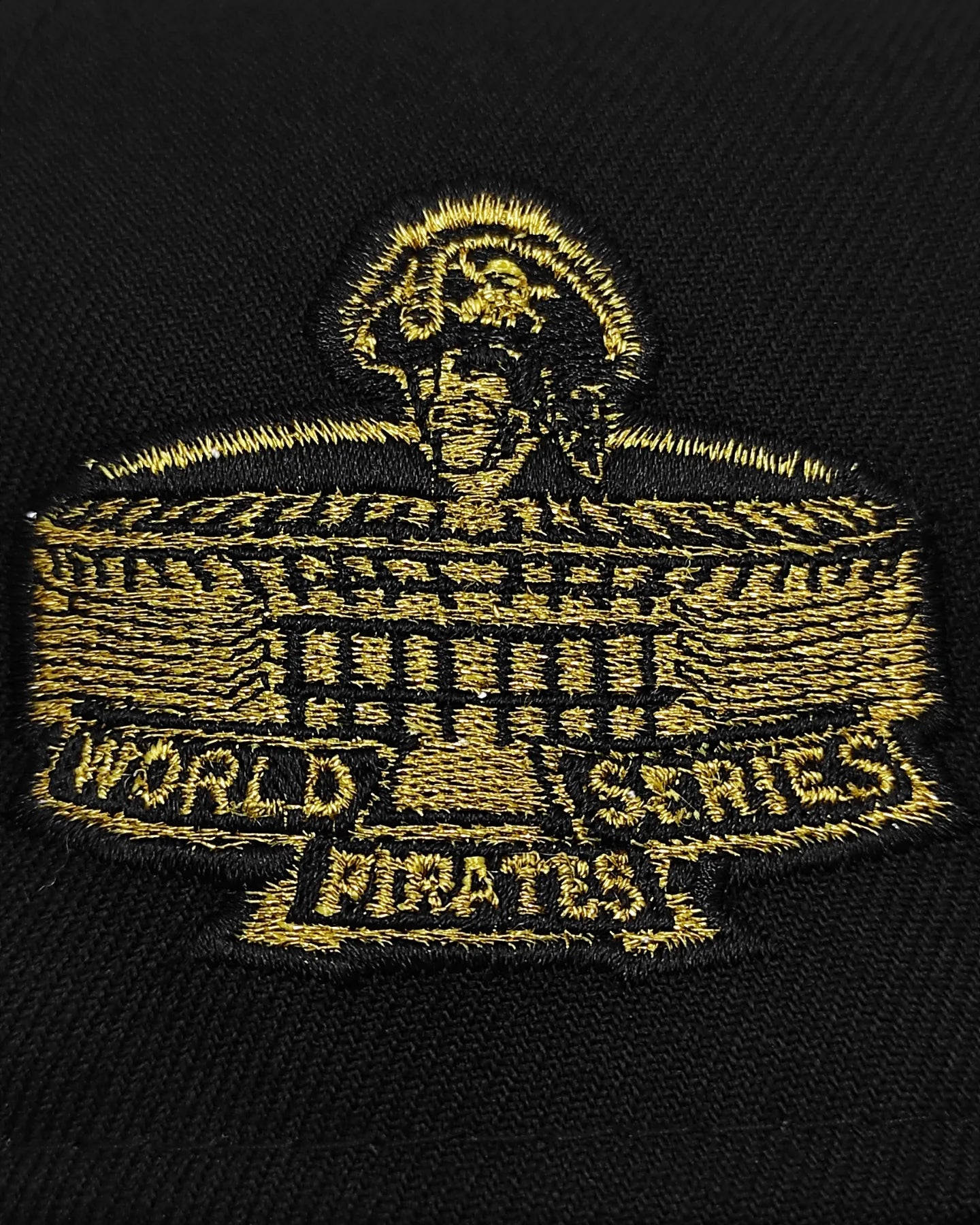 Gorra ajustada 59fifty New Era Pittsburgh Pirates serie mundial 1971 edición retro negro oro