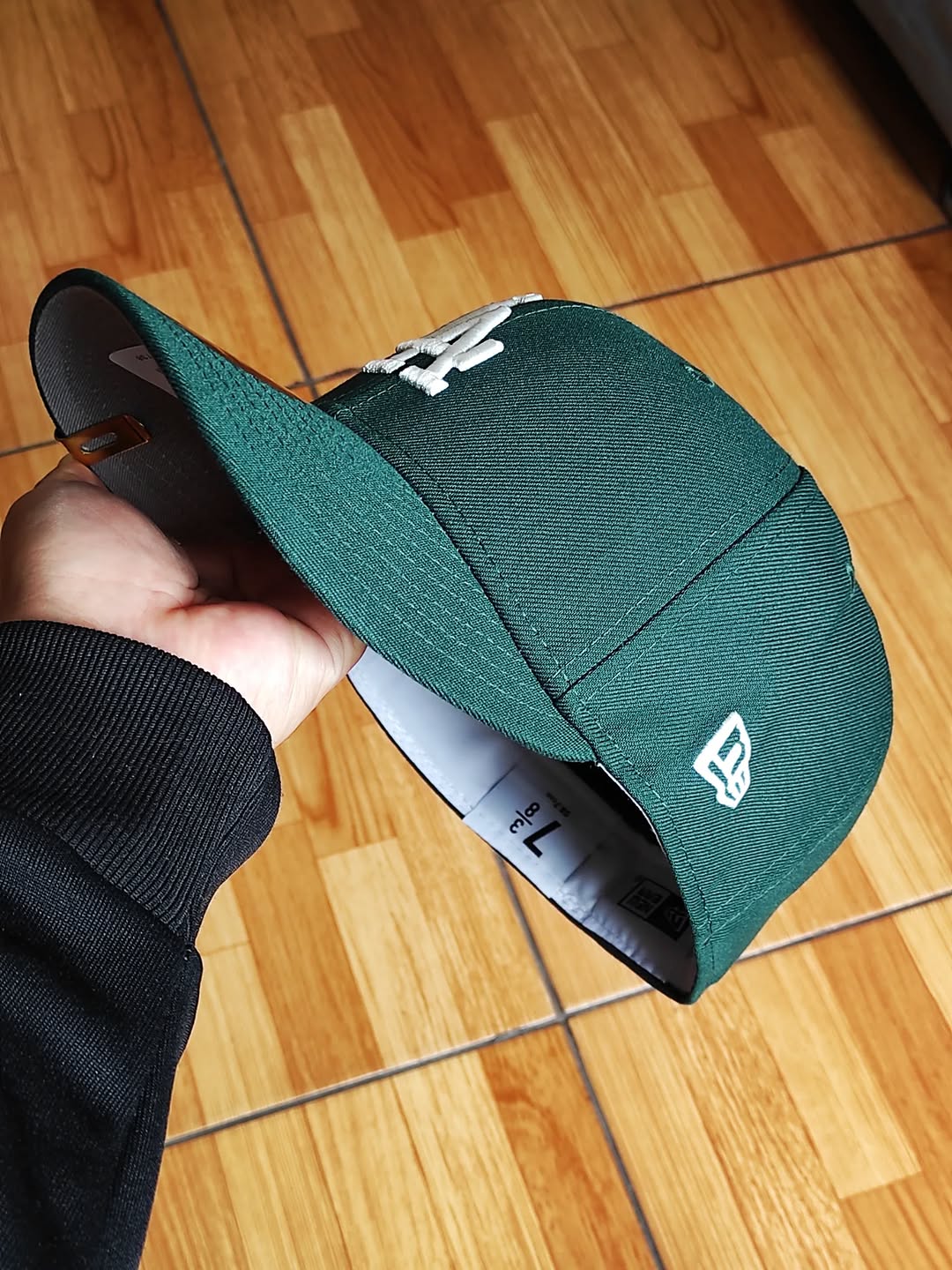 Gorra ajustada 59fifty New Era Los Angeles Dodgers verde oscuro viva