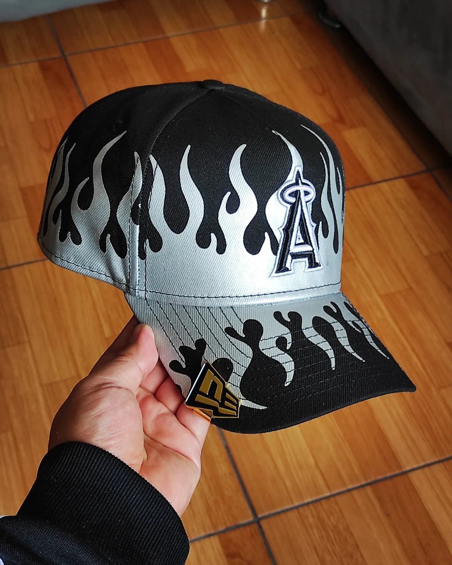 Gorra New Era 9FORTY A-Frame snapback 'Flames' de Los Angeles Angels