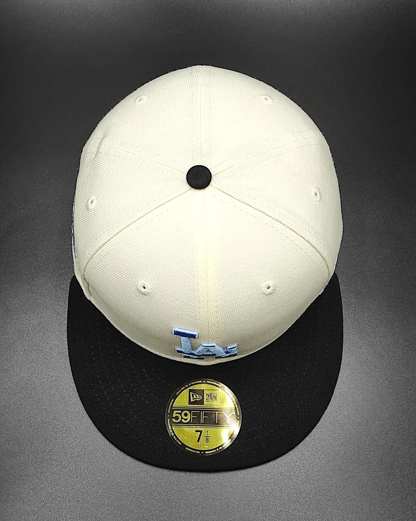 New Era Los Angeles Dodgers 50.º aniversario cúpula crema edición prime 59 FIFTY