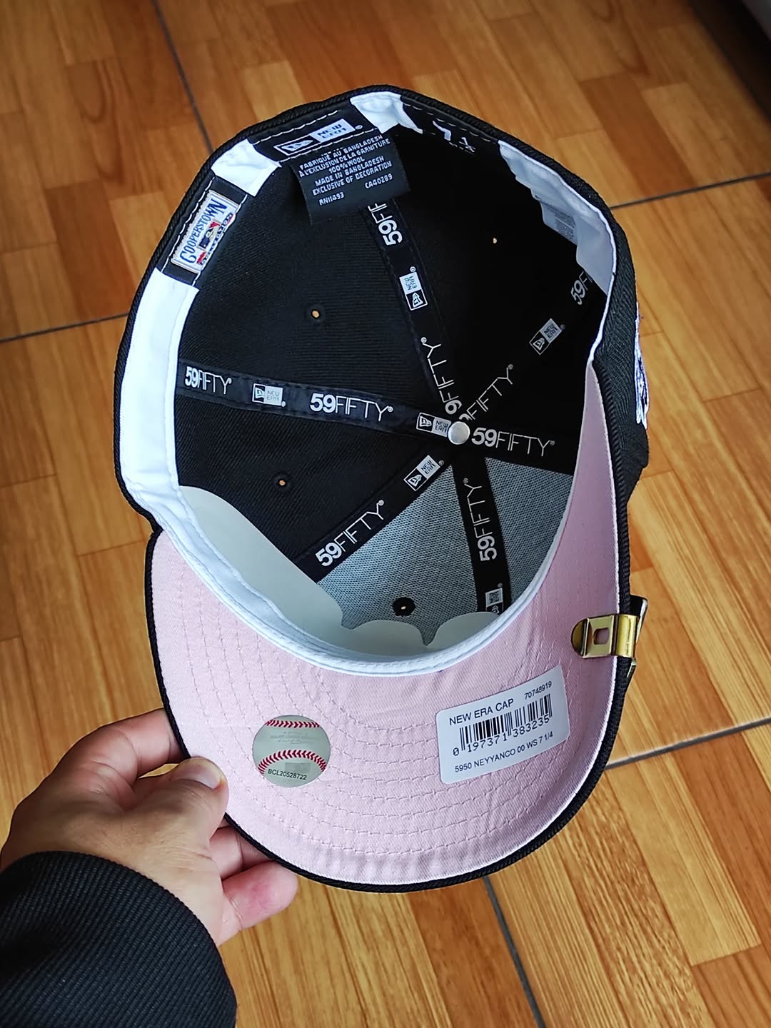 Gorra New Era New York Yankees World Series negra rosa 59fifty