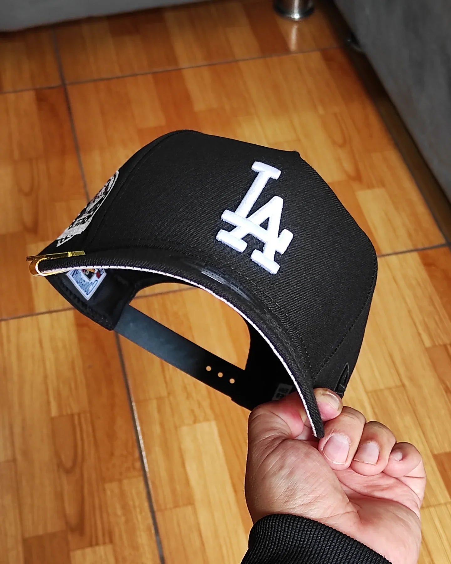 Gorra Snapback New Era Los Angeles Dodgers Negra/Rosa 60 Aniversario 9Forty A-Frame