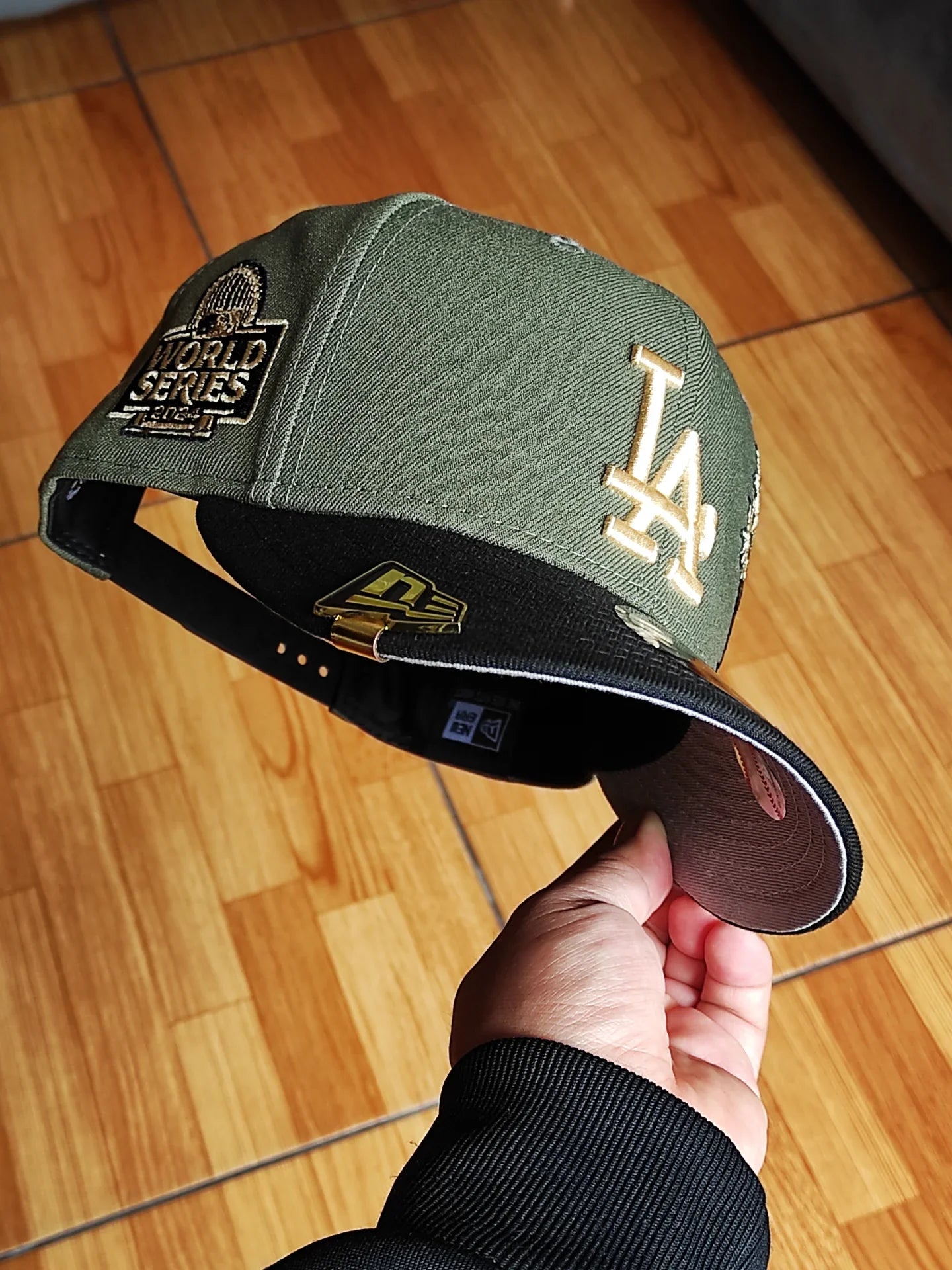 Gorra New Era Los Angeles Dodgers palm 🌴 bicolor verde oliva negra 9FIFTY snapback