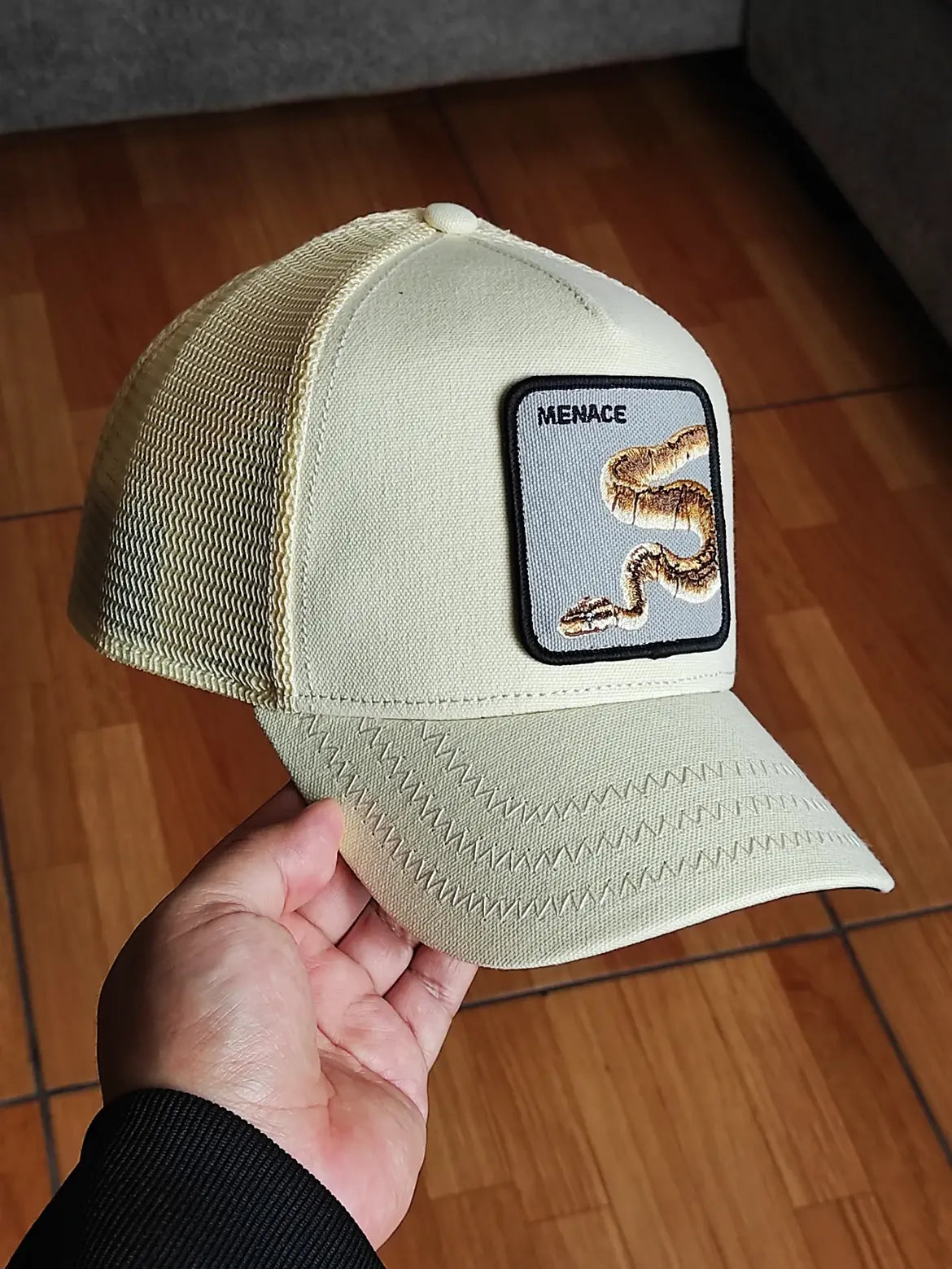 trucker beige snake Menace Deadly Companion Core Canvas The Farm de Goorin Bros