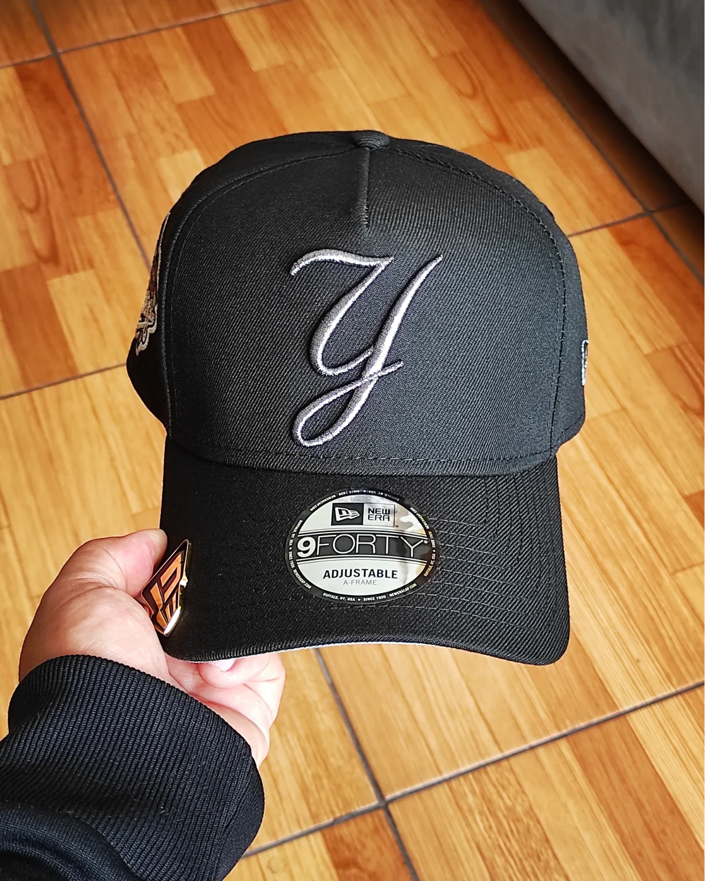 New Era Gorra Ajustable Negra New York Yankees World Series 1999 Liquid Titanium 9Forty A-Frame