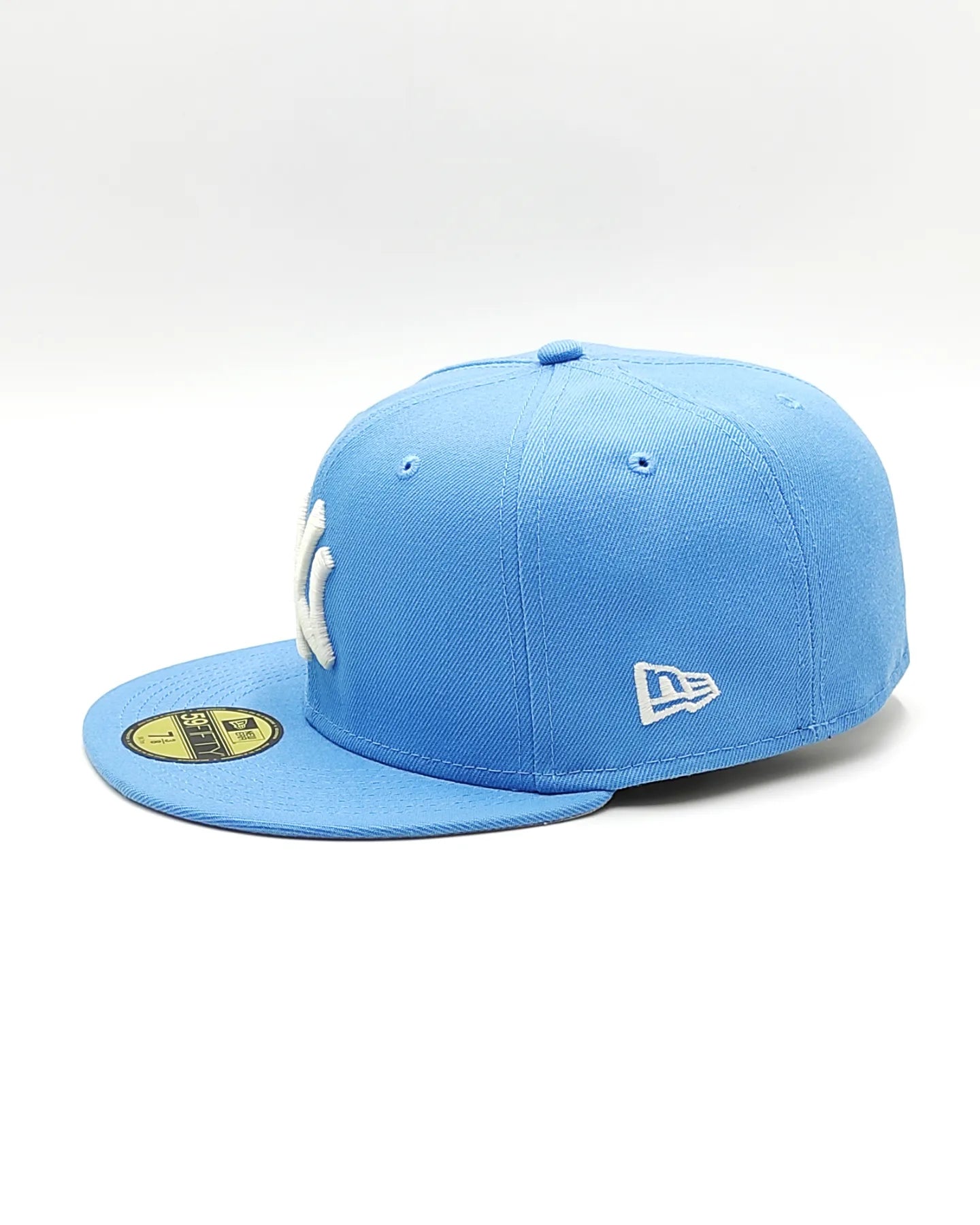 New York Yankees 100 aniversario New Era 59Fifty ajustada - azul cielo, blanco, plateado - brilla en la oscuridad
