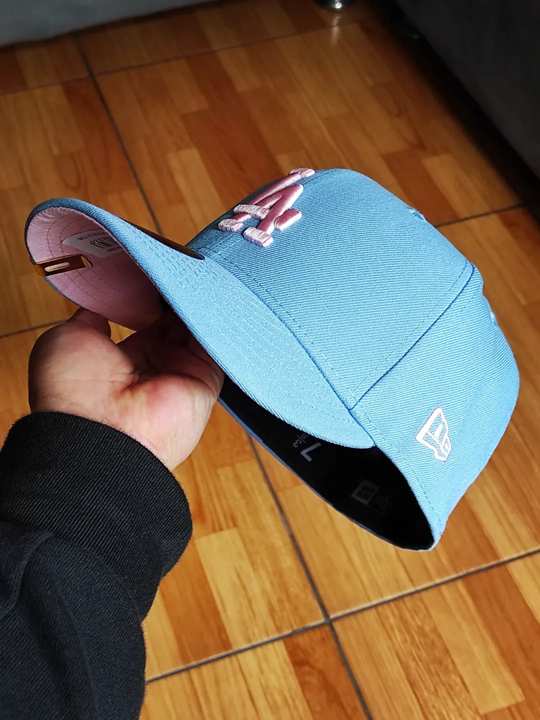 New Era Los Angeles Dodgers campeones serie mundial 2024 rosa cielo 59fifty