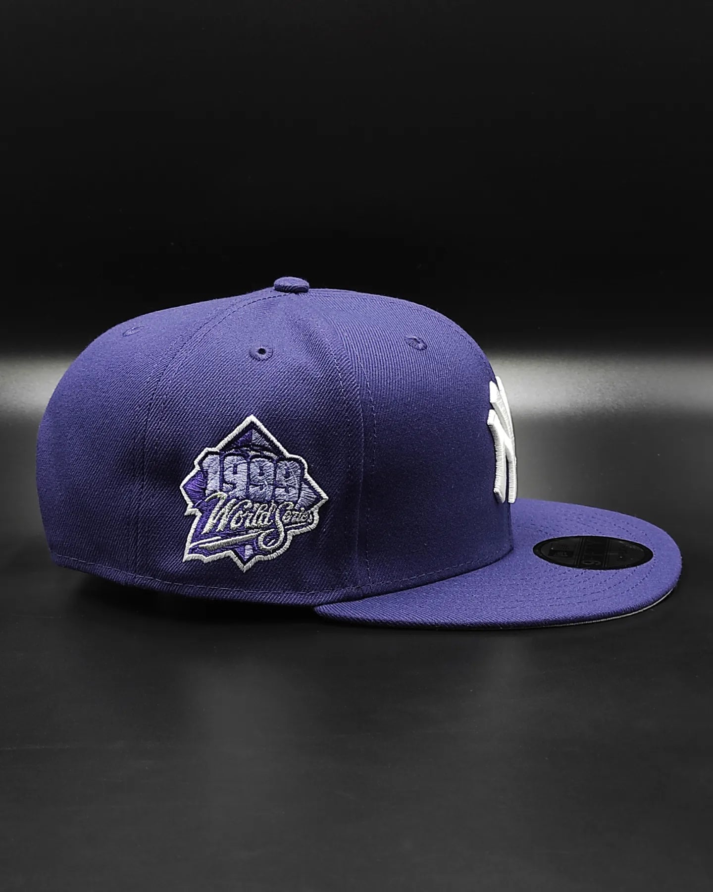 Gorra snapback 9FIFTY morada de los New York Yankees de la Serie Mundial de 1999 de New Era