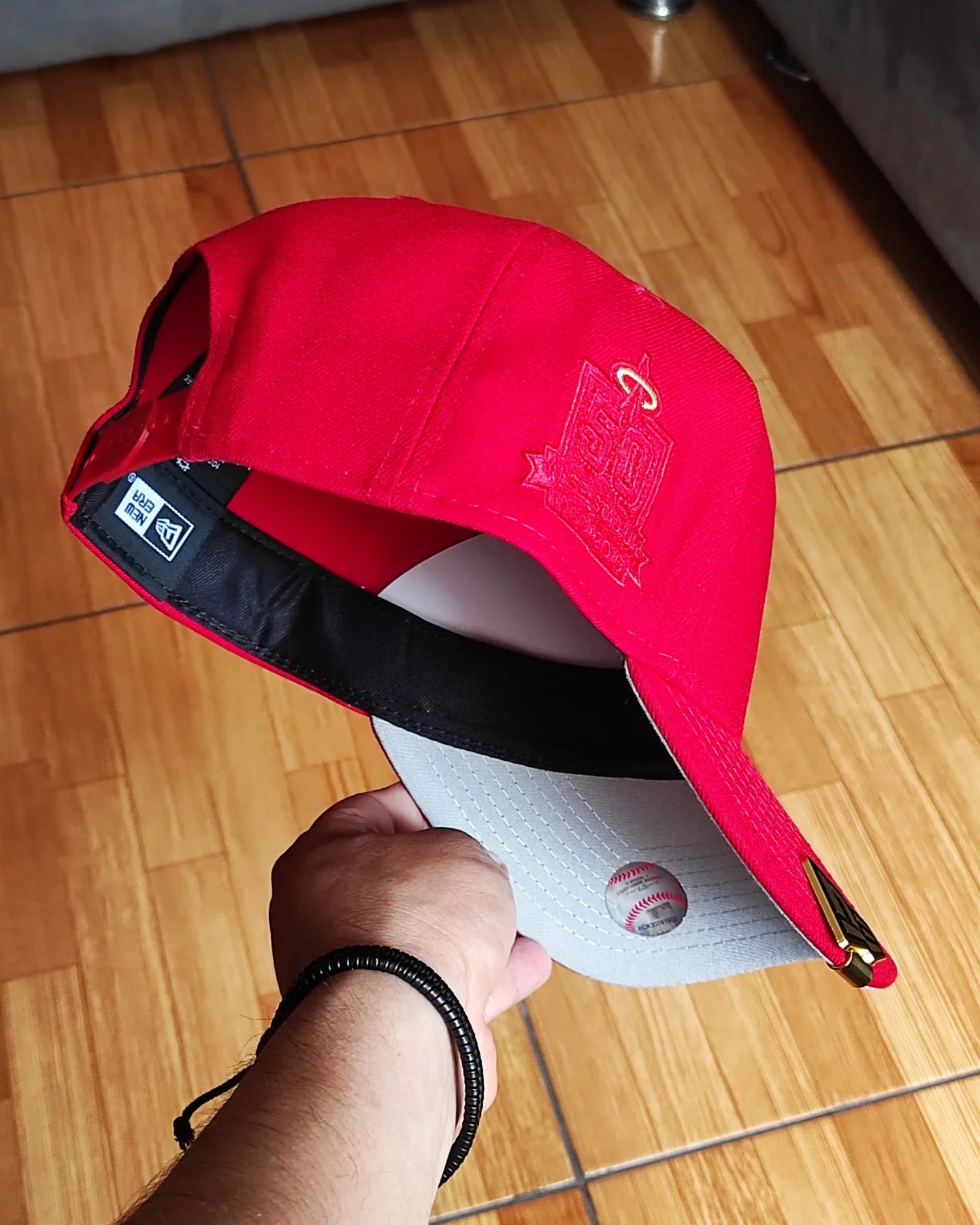 Gorra New Era Anaheim Angels Stadium 50th Anniversary All Red Edition 9Forty A Frame Snapback