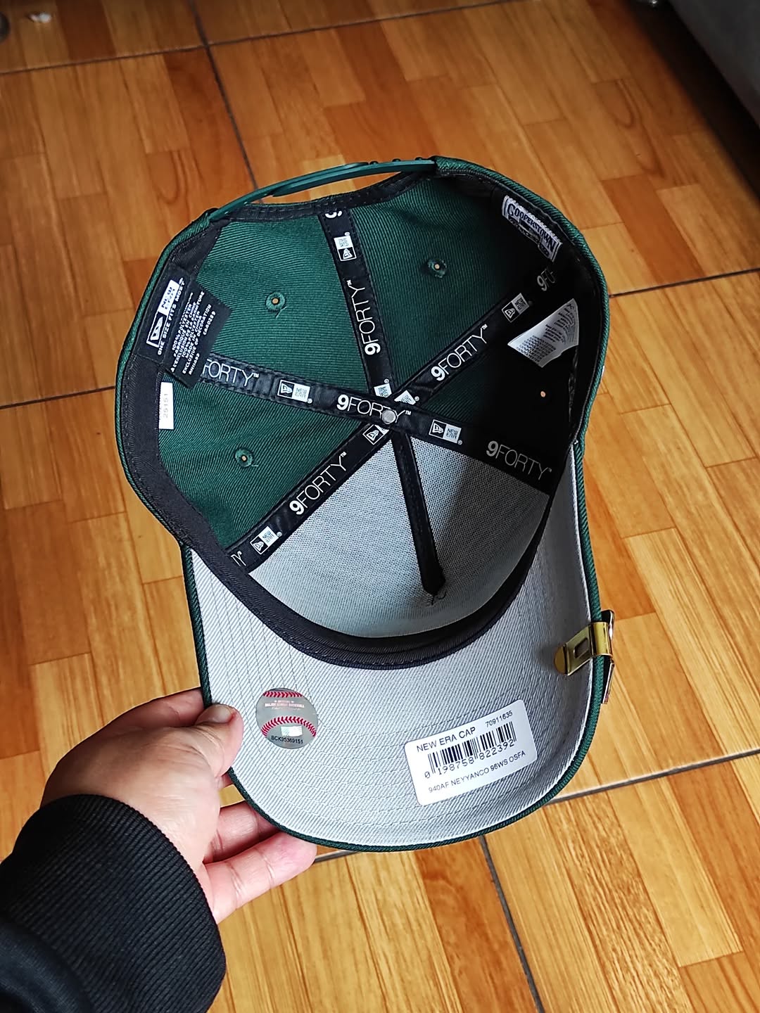 Gorra New Era New York Yankees World Series 1996 verde oscuro rosa 9forty A-FRAME
