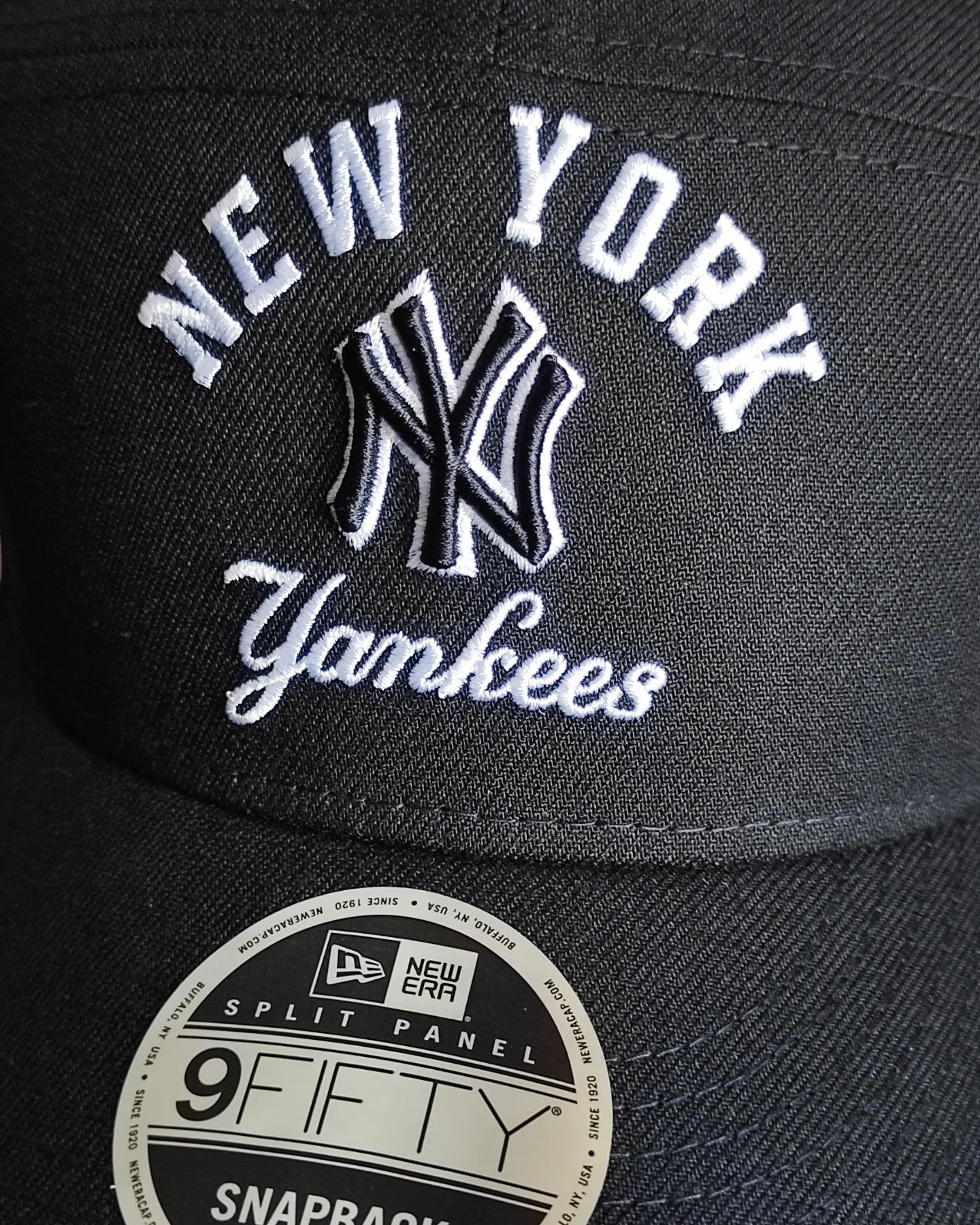 Gorra New Era New York script negra 9 FIFTY Snapback