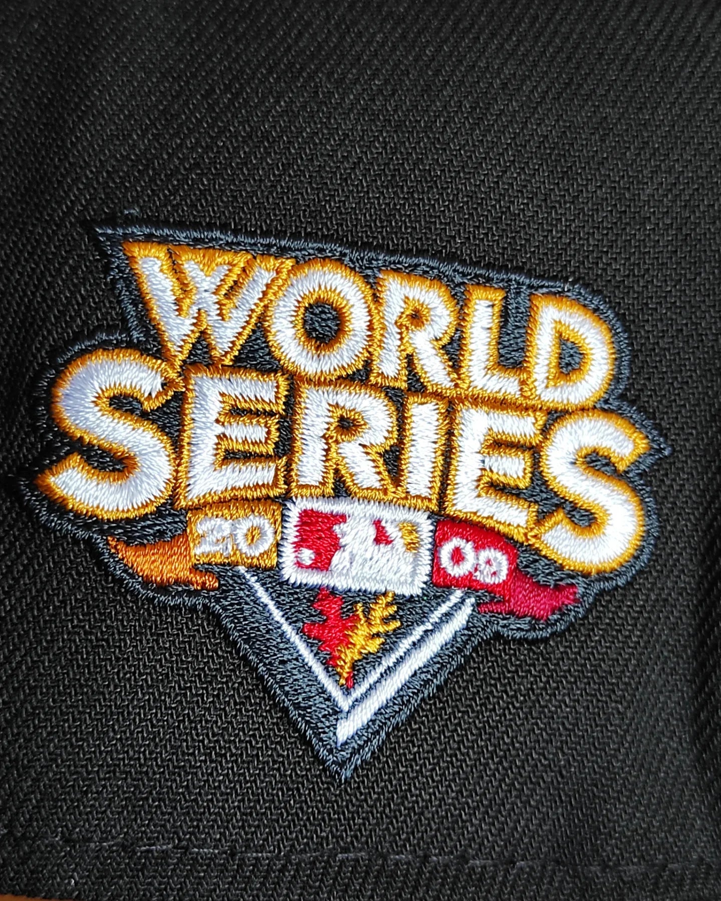 Gorra ajustable A-Frame 9Forty negra de los New York Yankees de la Serie Mundial de 2009