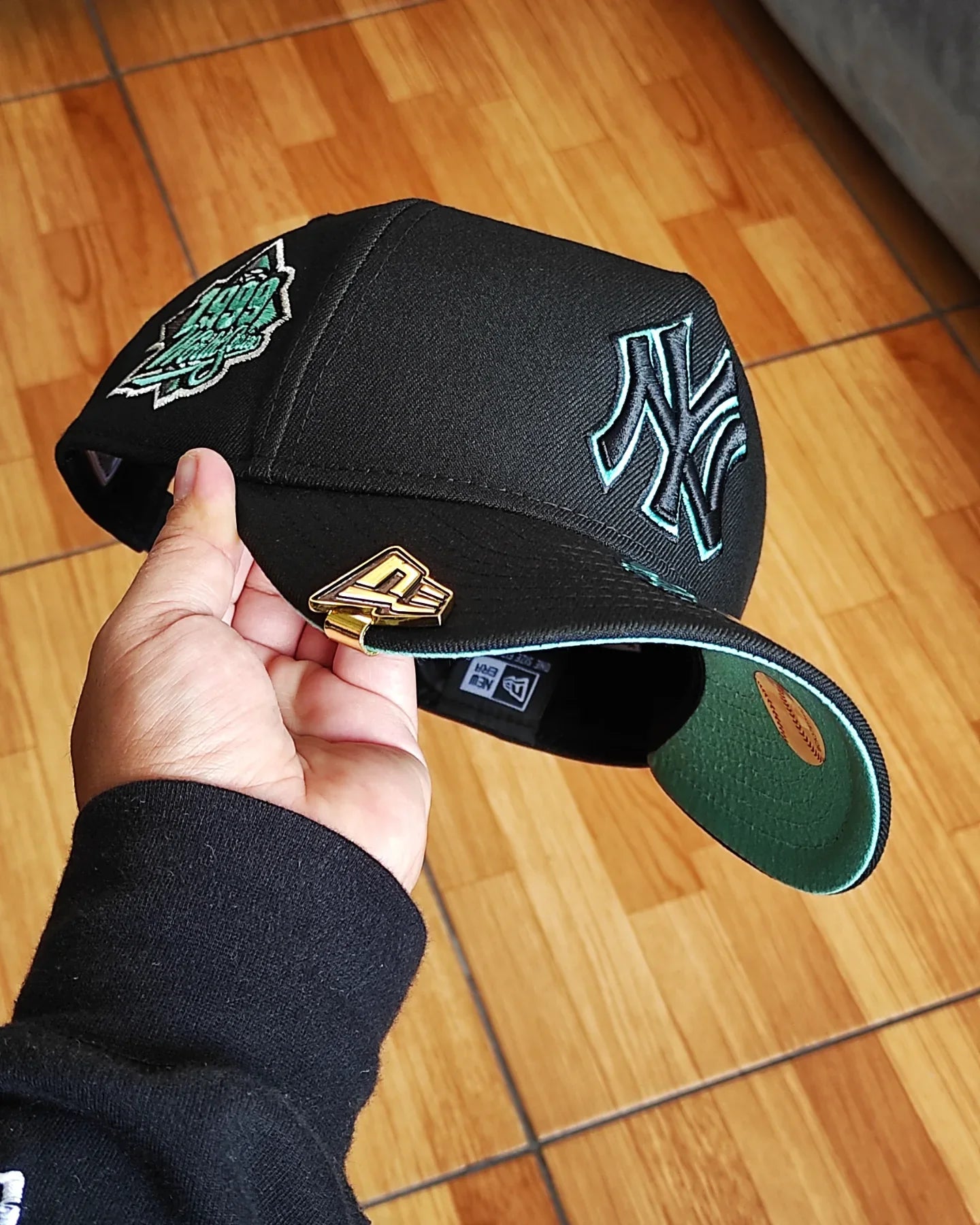New Era New York Yankees serie mundial 1999 negra Tiffany 9forty a-frame