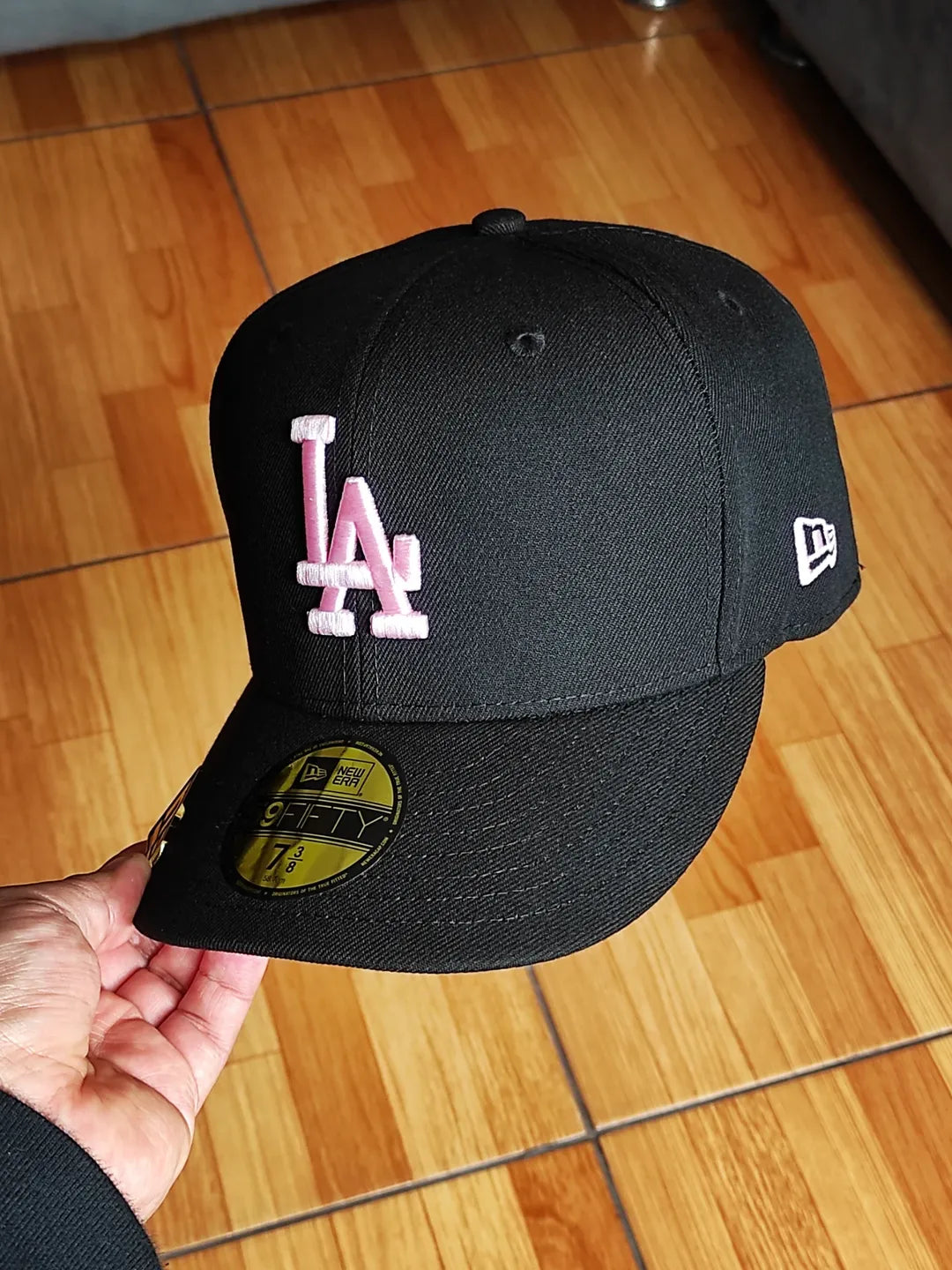 New Era Los Angeles Dodgers campeones de la Serie Mundial 2024 negra rosa 59fifty