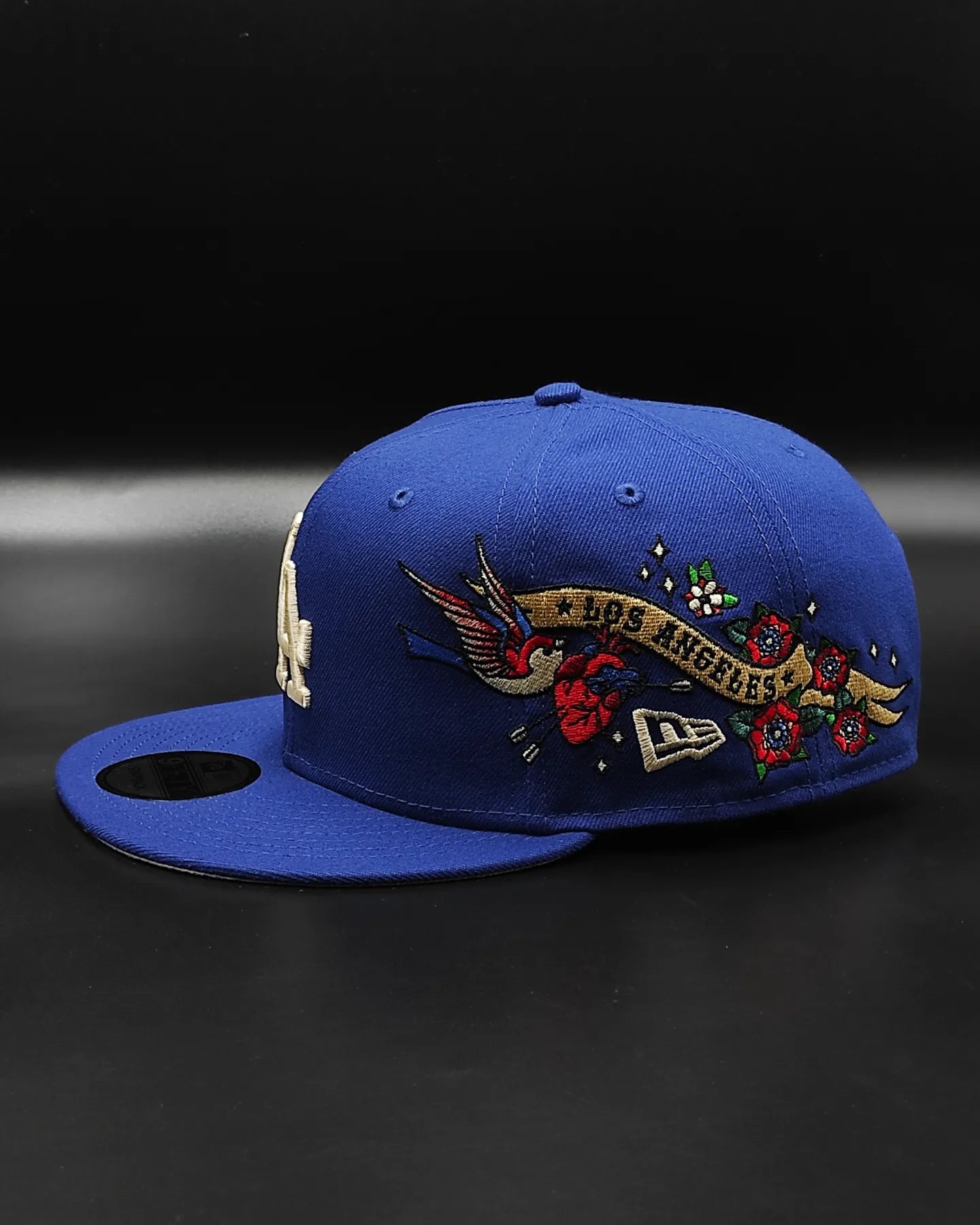 Los Angeles Dodgers Gray Bottom City Art Side Patch New Era 9Fifty Snapback - Azul Royal
