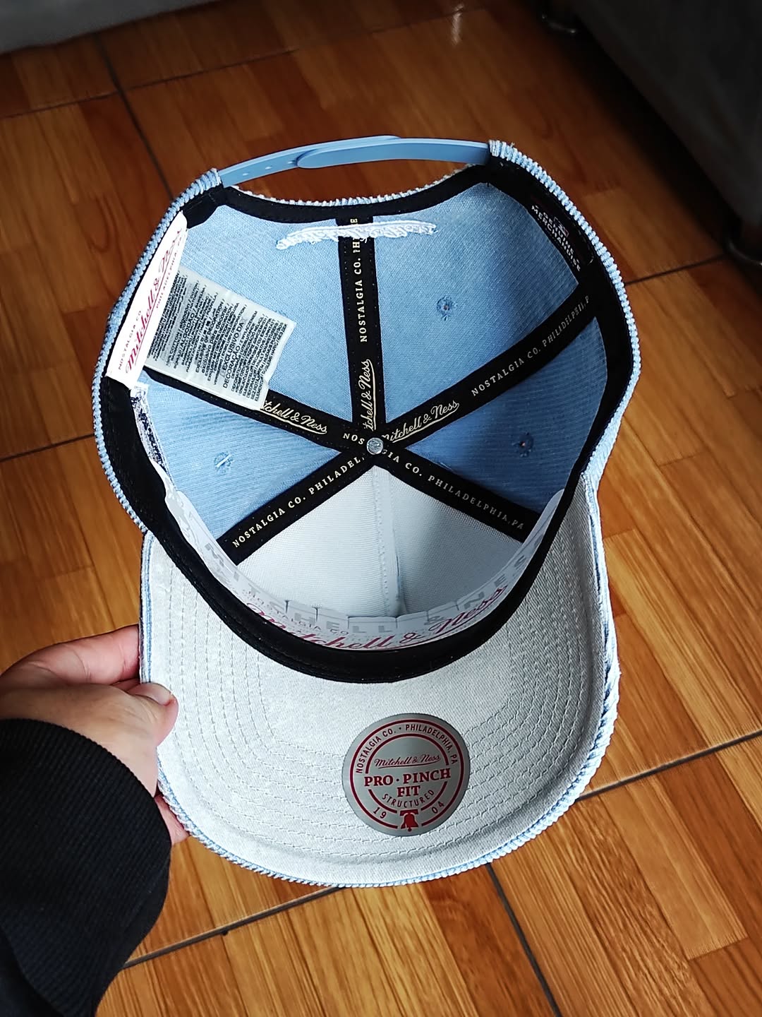 Gorra snapback Pro Stadium de pana vaquera de los New York Yankees de Mitchell & Ness