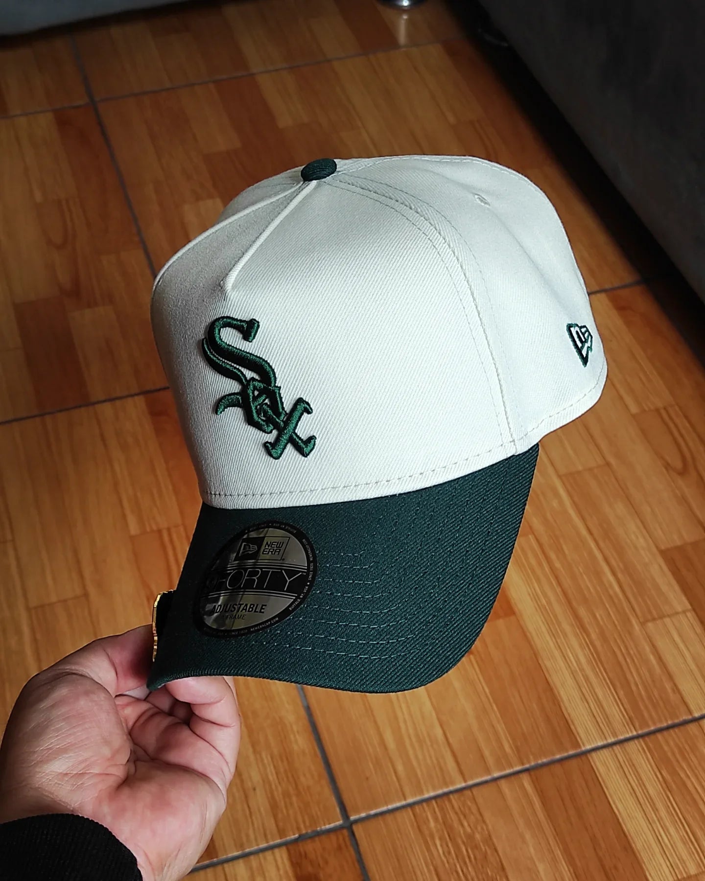 Gorra New Era Chicago White Sox Comiskey Chrome verde oscuro 9Forty Snapback