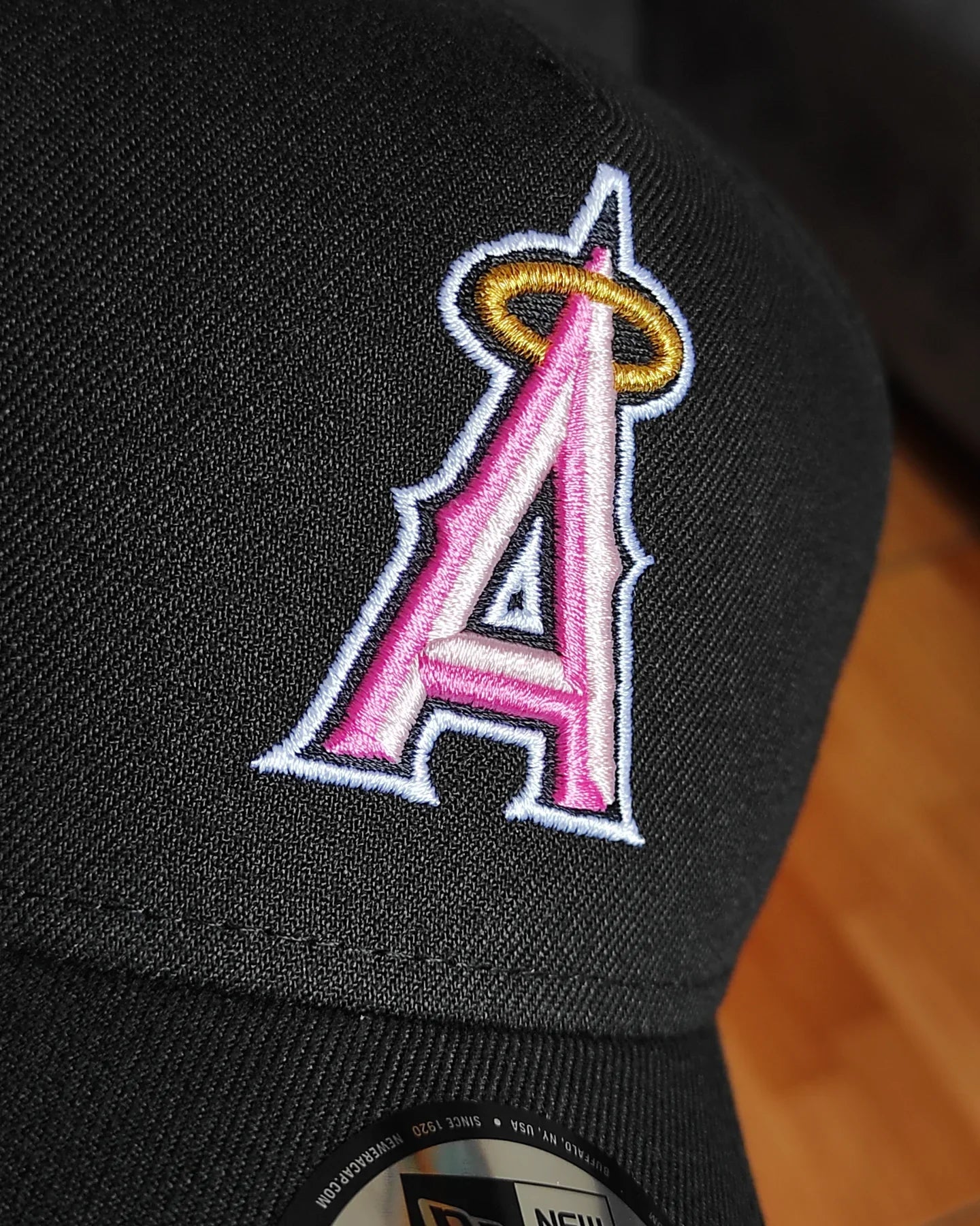 New Era Anaheim Angels 50.º aniversario negra/pino 9FORTY A-FRAME