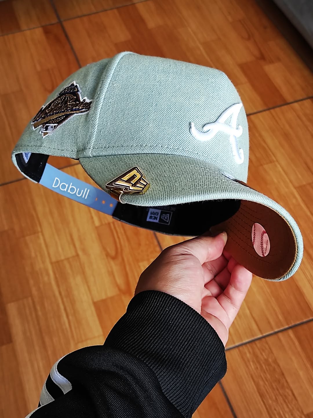 Gorra ajustable 9FORTY A-Frame 'Denim White' de los Atlanta Braves