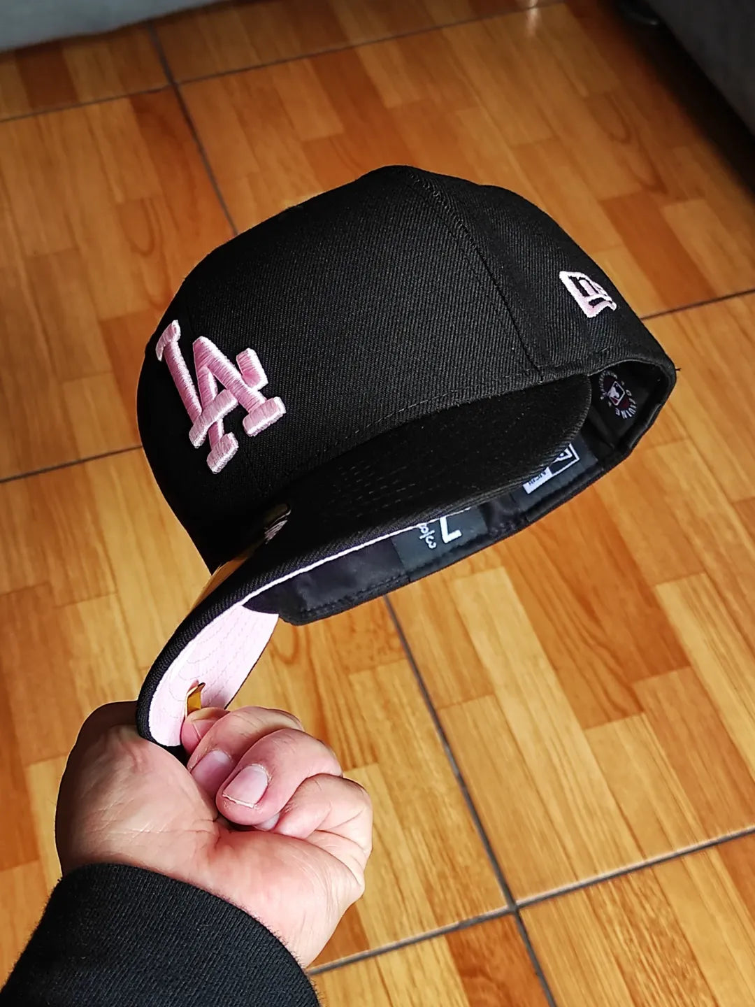New Era Los Angeles Dodgers campeones de la Serie Mundial 2024 negra rosa 59fifty