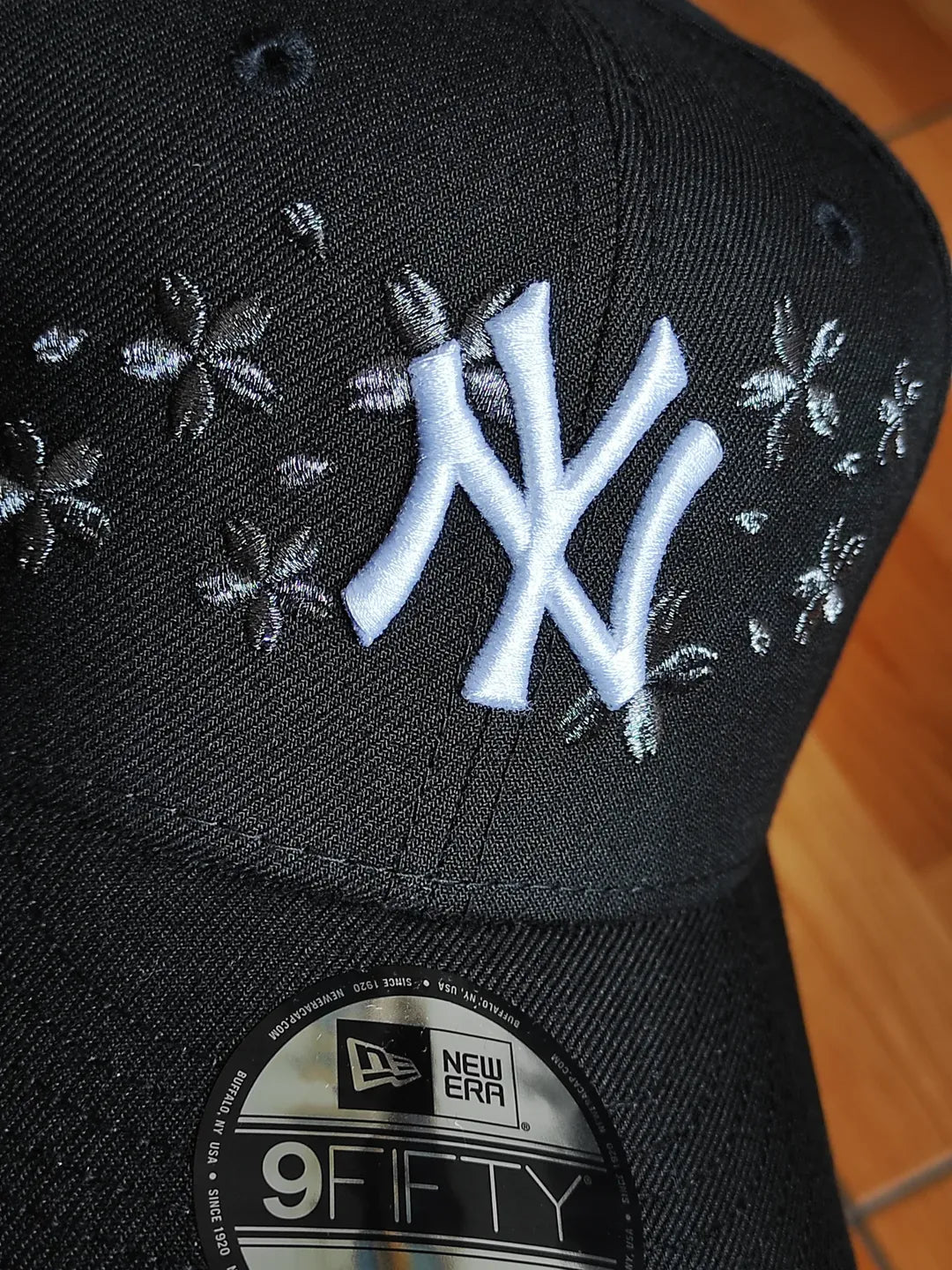 Gorra New Era New York Yankees World Series cerezo en flor negra 9fifty Snapback