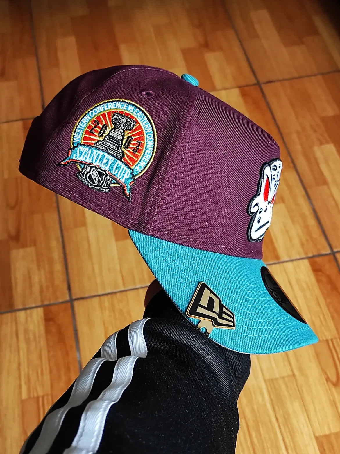 New Era Anaheim Ducks Stanley Cup 2003 Maroon Two Tone Edition 9Forty A Frame Snapback Hat