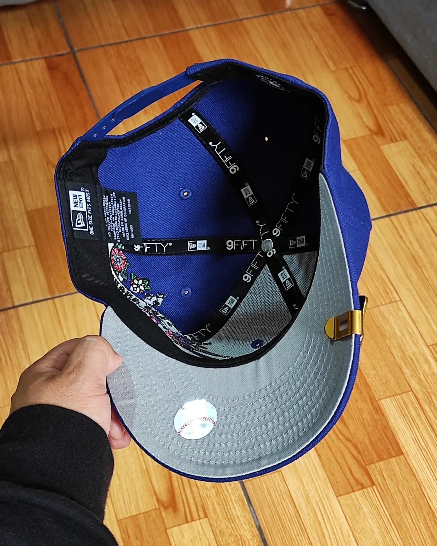 Los Angeles Dodgers Gray Bottom City Art Side Patch New Era 9Fifty Snapback - Azul Royal