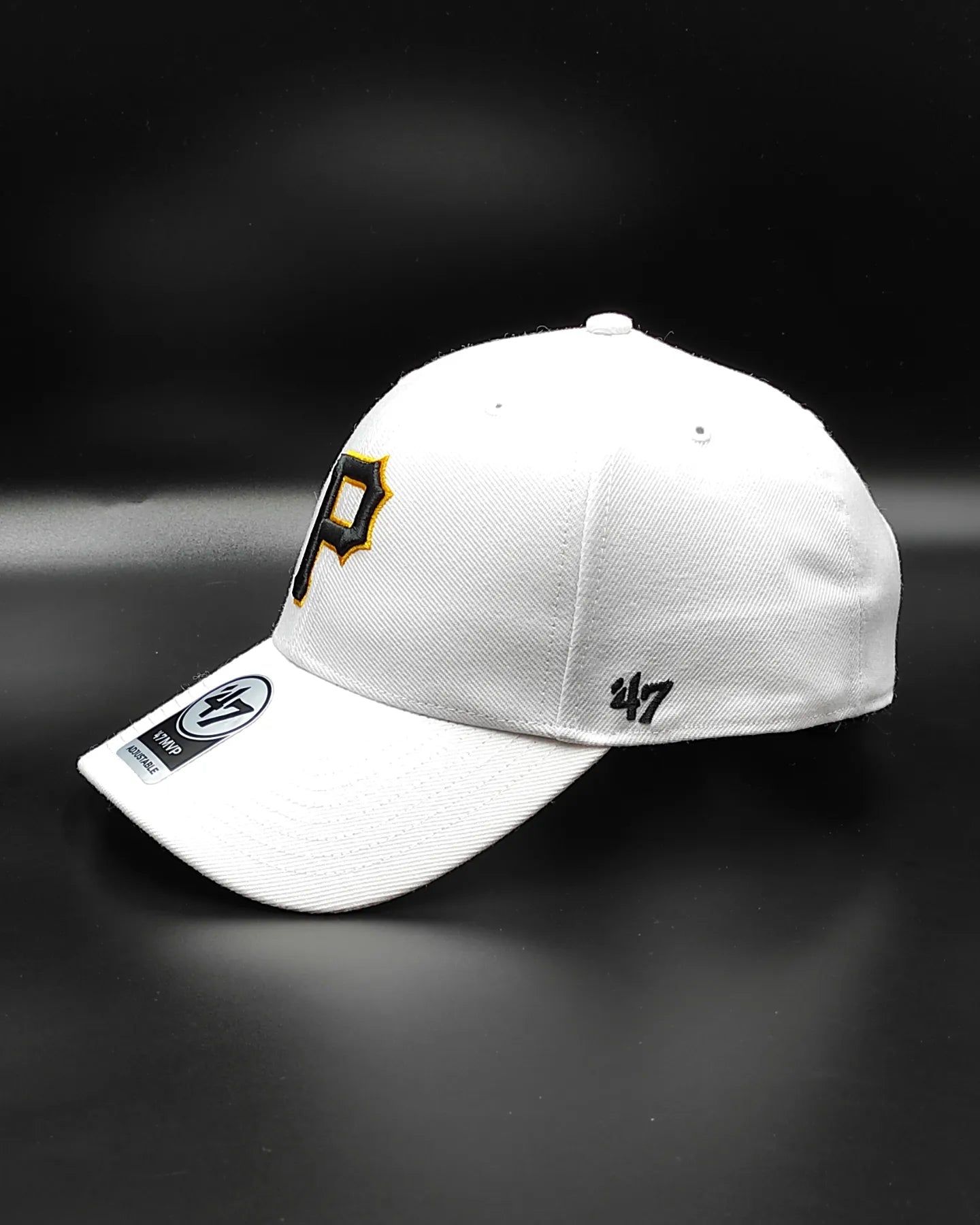 Gorra 47brand Pittsburgh Pirates Classic blanca con tira ajustable