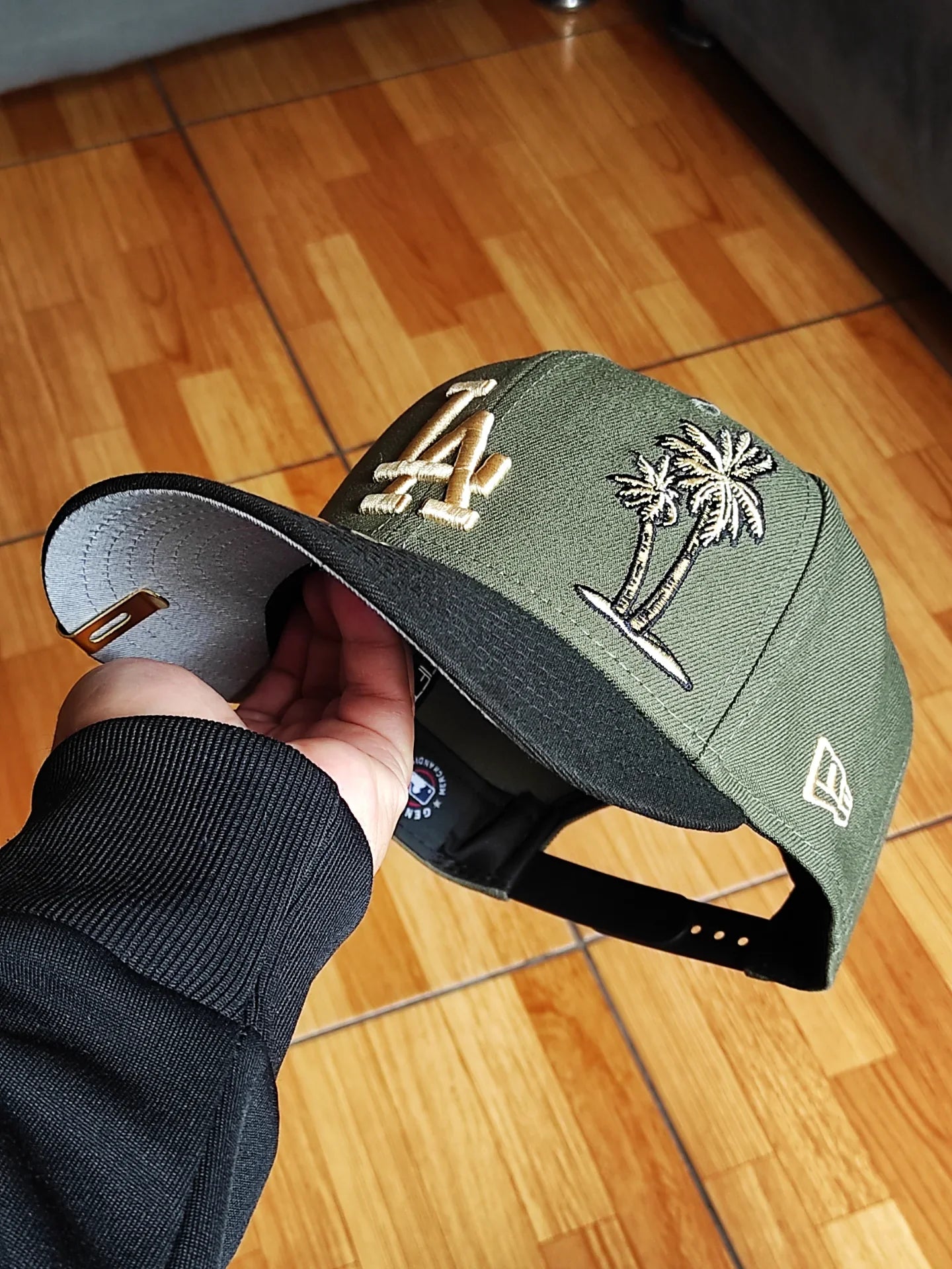 Gorra New Era Los Angeles Dodgers palm 🌴 bicolor verde oliva negra 9FIFTY snapback