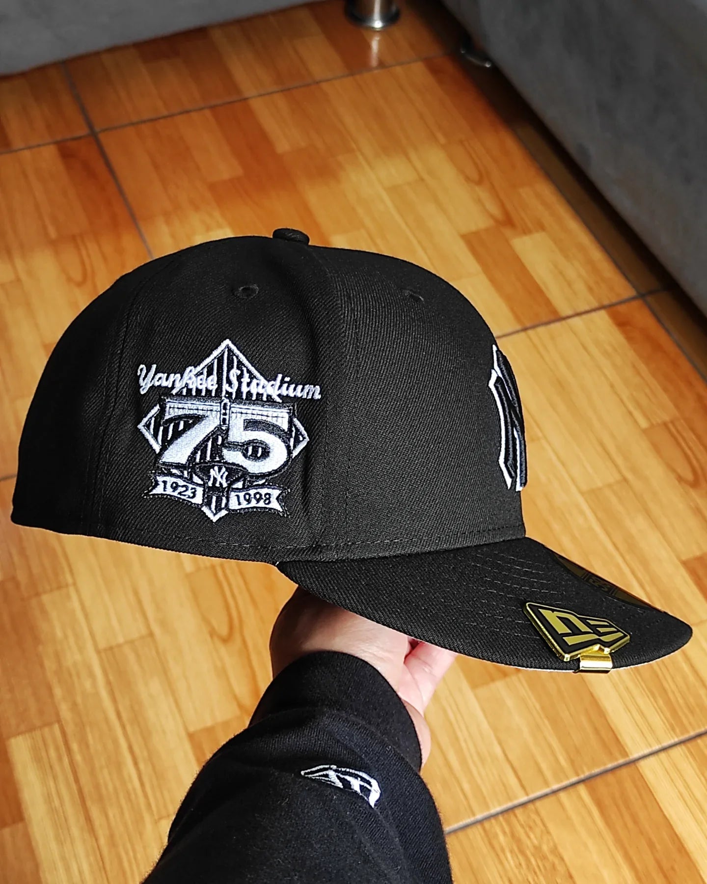 New Era New York Yankees estadio 75 aniversario negro 59 fifty ajustada