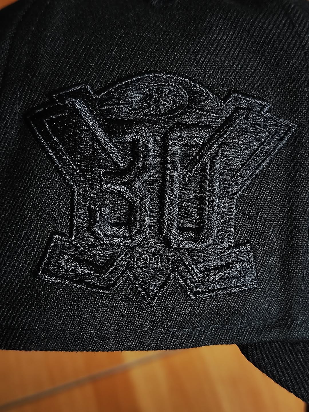 Gorra ajustada 59Fifty New Era Anaheim Ducks 30th Anniversary Blackout Orange Laser Prime Edition